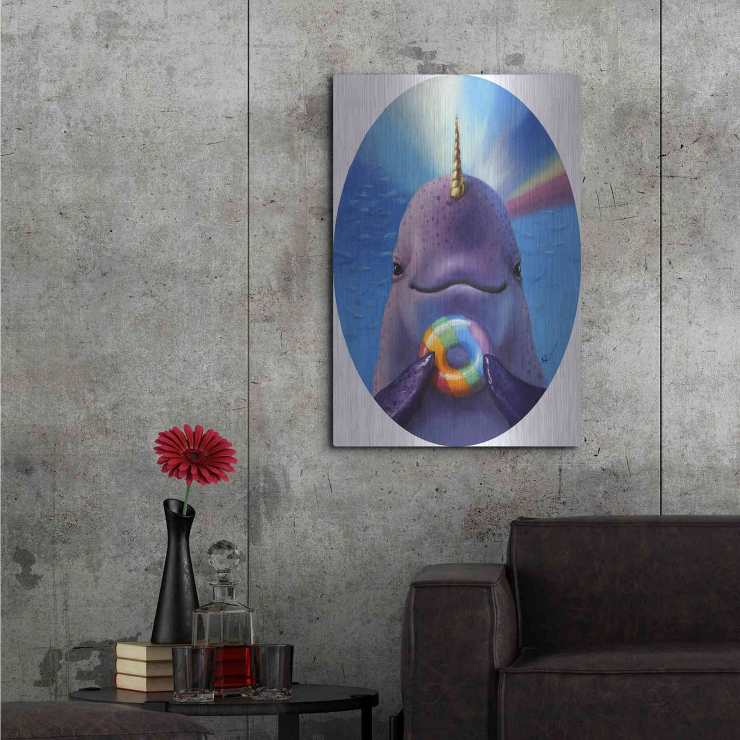 Luxe Metal Art 'Catch Of The Day' by Lucia Heffernan,24x36