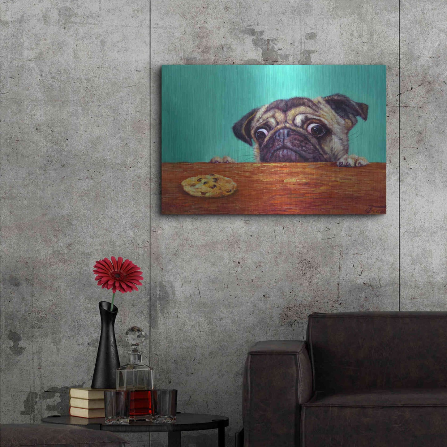 Luxe Metal Art 'Dilemma' by Lucia Heffernan,36x24