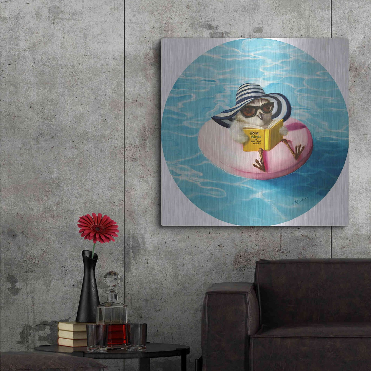 Luxe Metal Art 'High Society' by Lucia Heffernan,36x36