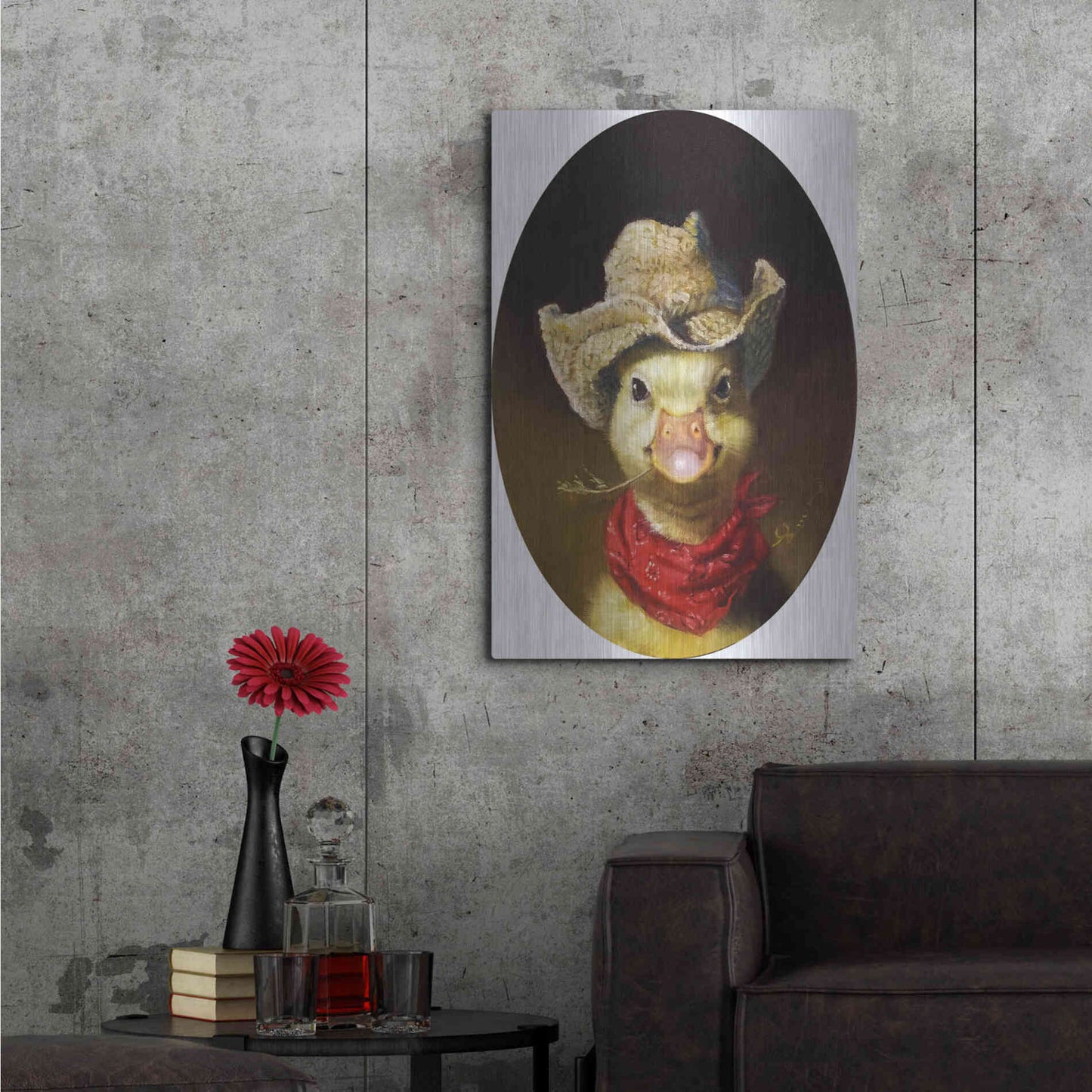 Luxe Metal Art 'Lil Wrangler' by Lucia Heffernan,24x36