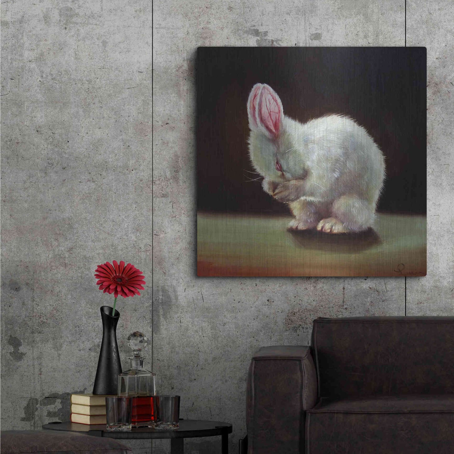 Luxe Metal Art 'More Carrot Please' by Lucia Heffernan,36x36