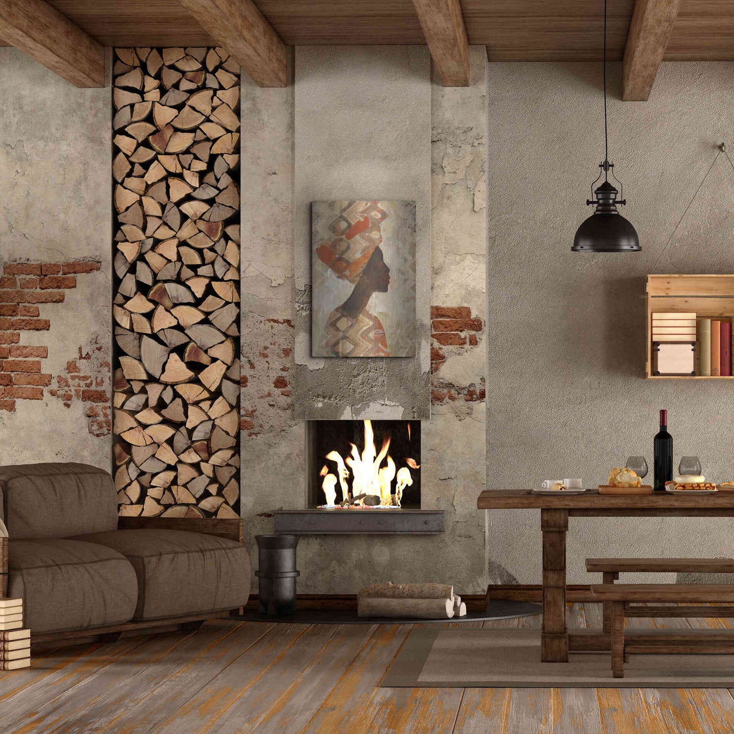 Luxe Metal Art 'African Beauty I' by Albena Hristova, Metal Wall Art,24x36