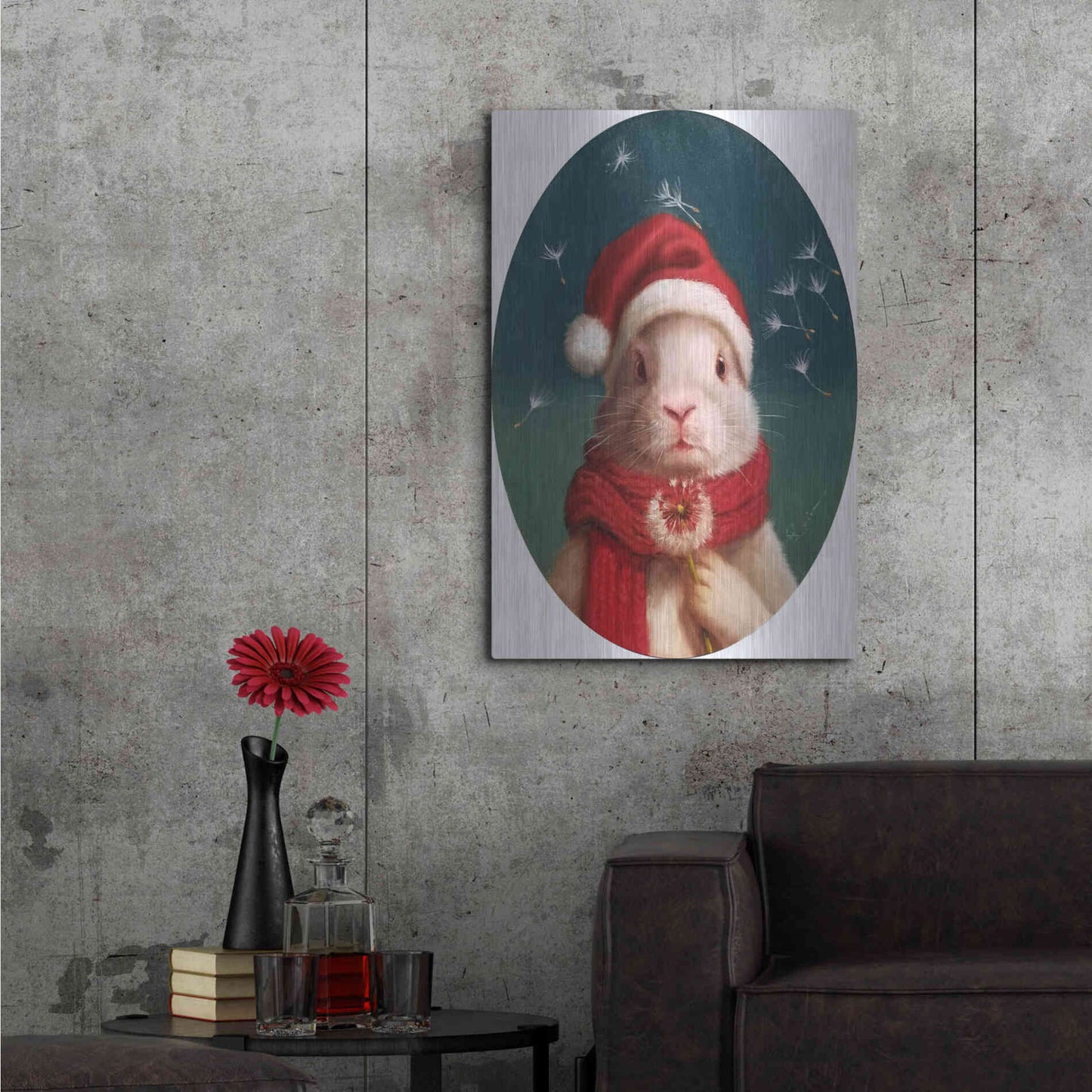 Luxe Metal Art 'Winter Wish' by Lucia Heffernan,24x36