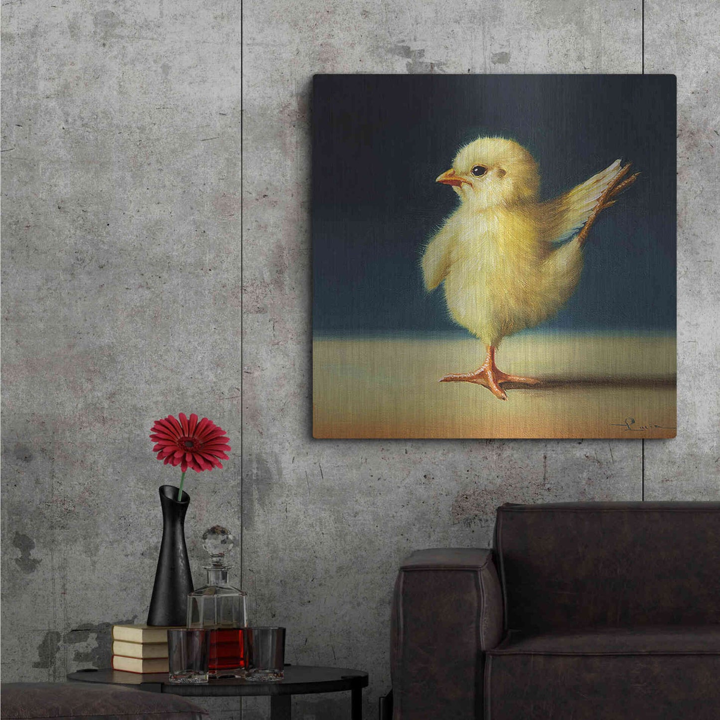 Luxe Metal Art 'Yoga Chick Dancer II' by Lucia Heffernan,36x36