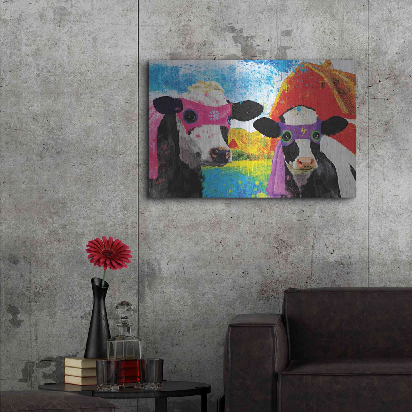 Luxe Metal Art 'Lightning Girl and Tina' by Porter Hastings,36x24