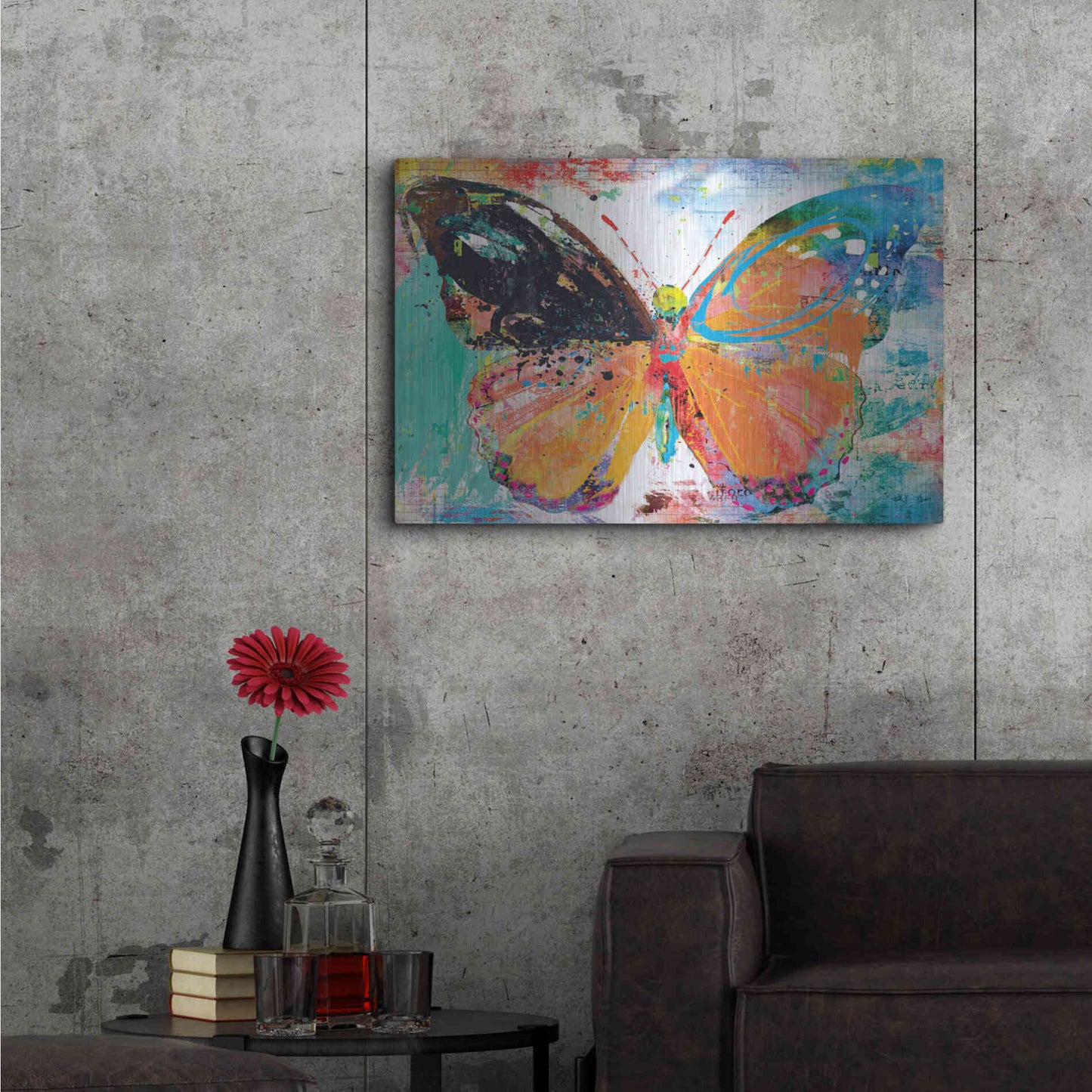 Luxe Metal Art 'The Gas-Works Wall' by Porter Hastings,36x24