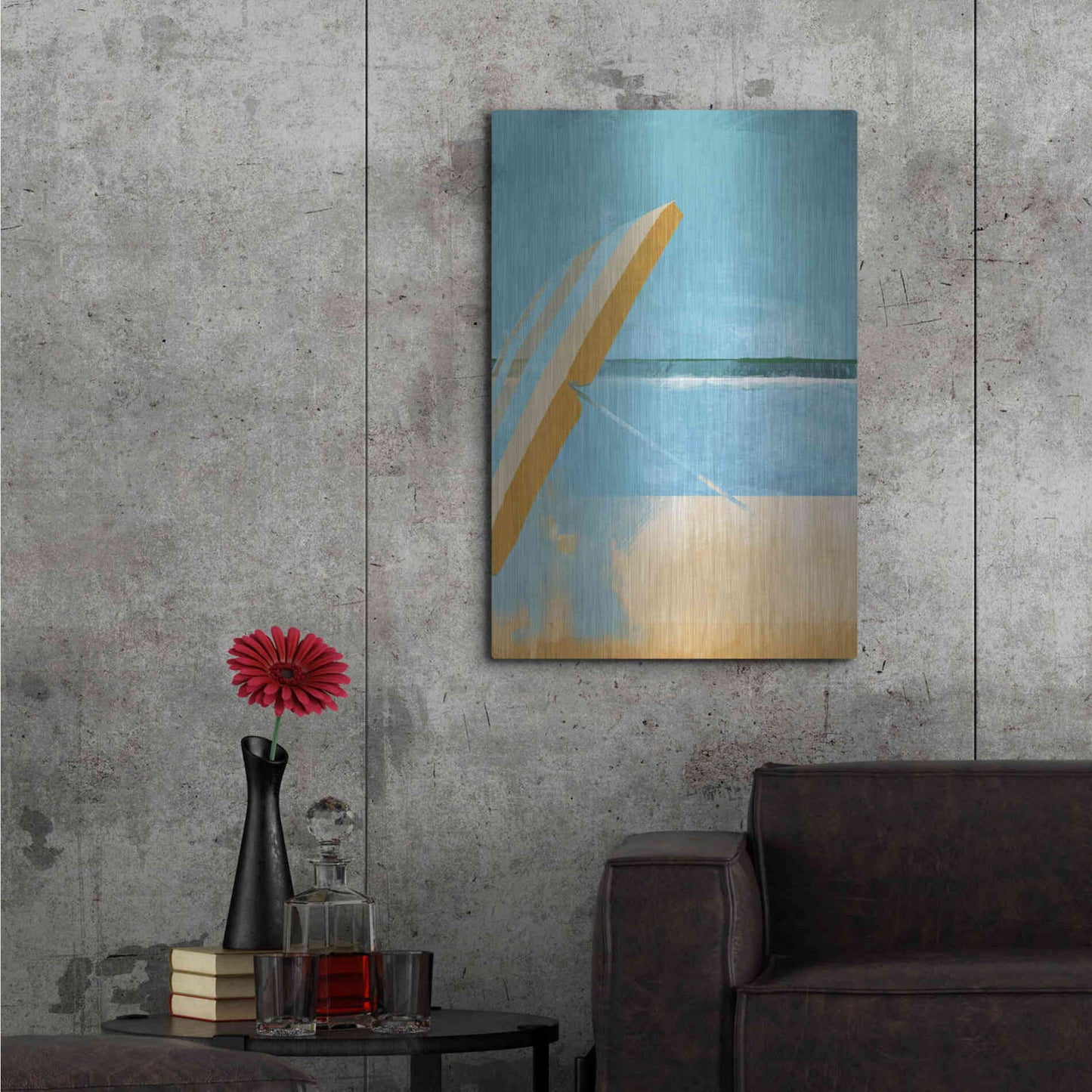 Luxe Metal Art 'Tides' by Porter Hastings,24x36