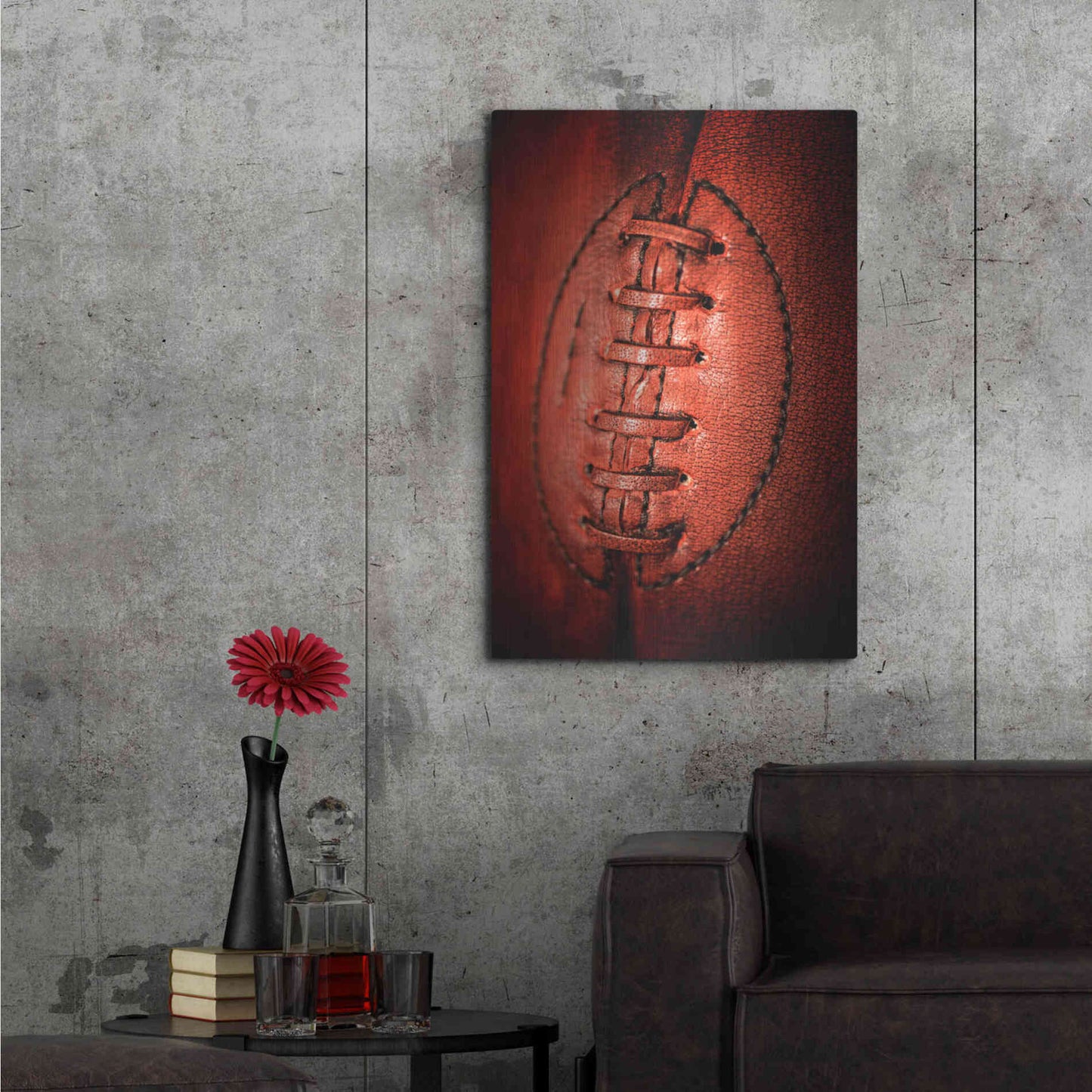 Luxe Metal Art 'Leather' by Philippe Sainte-Laudy, Metal Wall Art,24x36