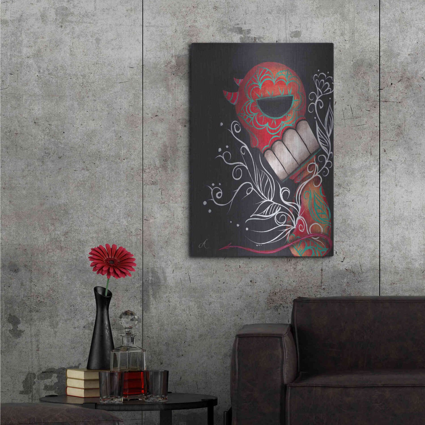 Luxe Metal Art 'Perdition' by Abril Andrade, Metal Wall Art,24x36