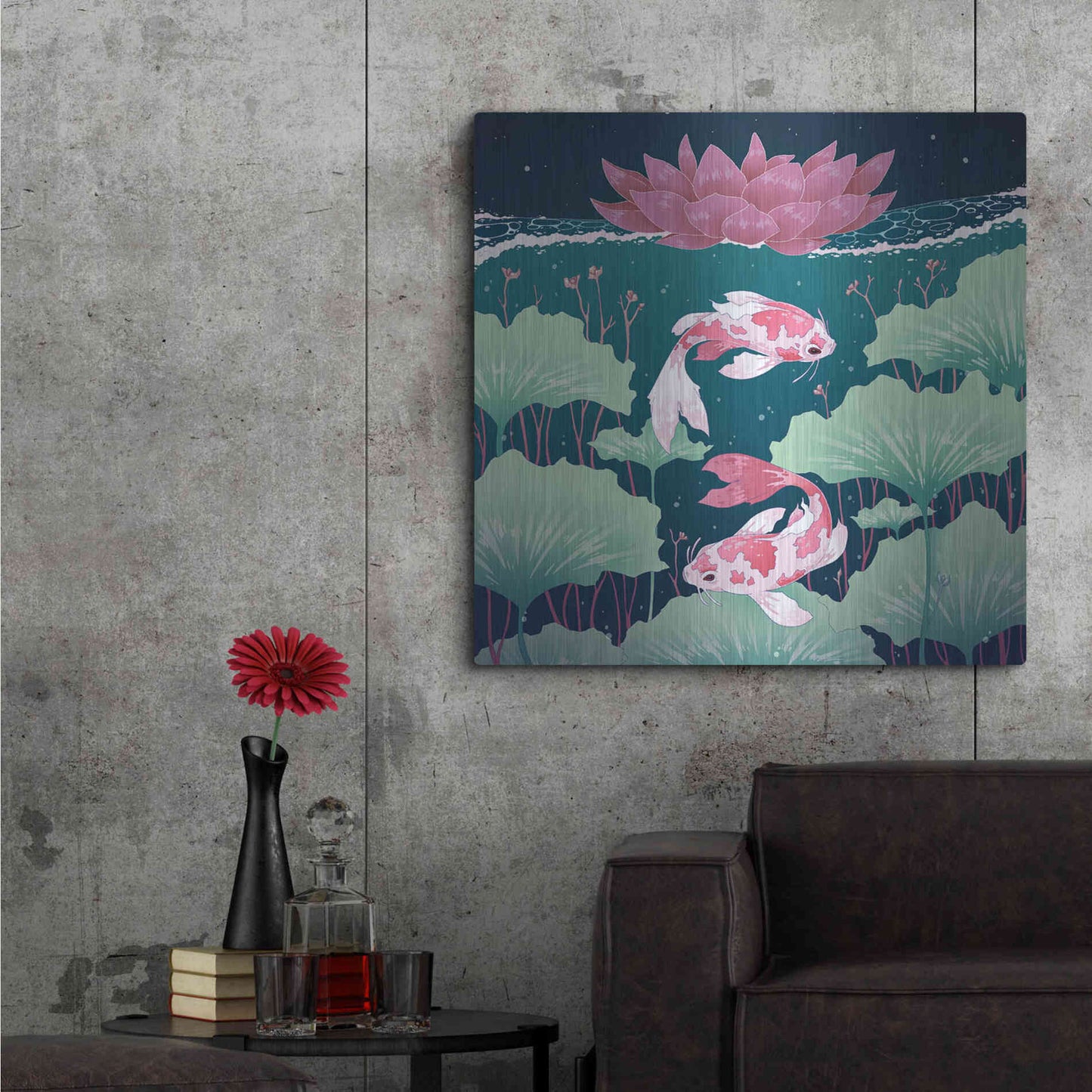 Luxe Metal Art 'Serenity Green' by Avery Multer, Metal Wall Art,36x36