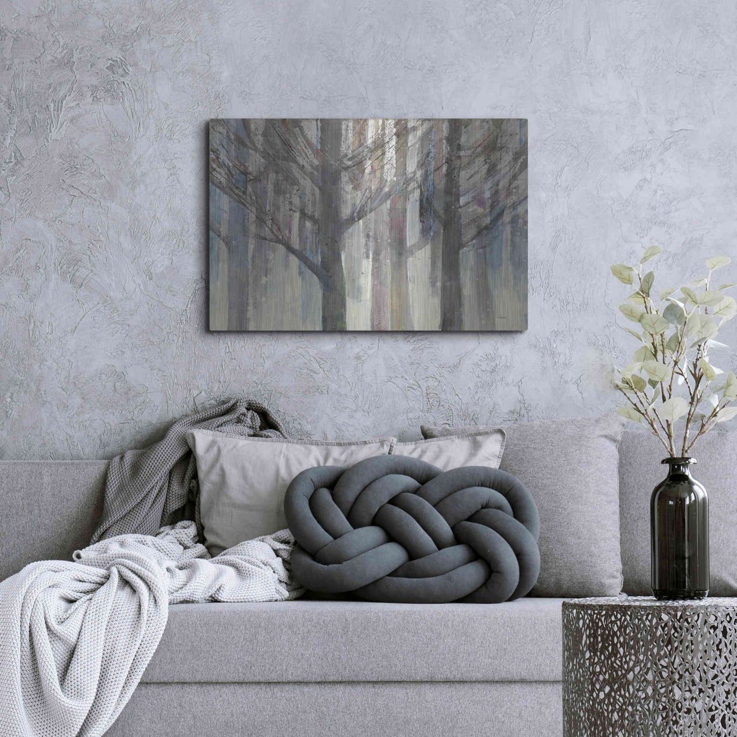 Luxe Metal Art 'Forest Light' by Albena Hristova, Metal Wall Art,36x24