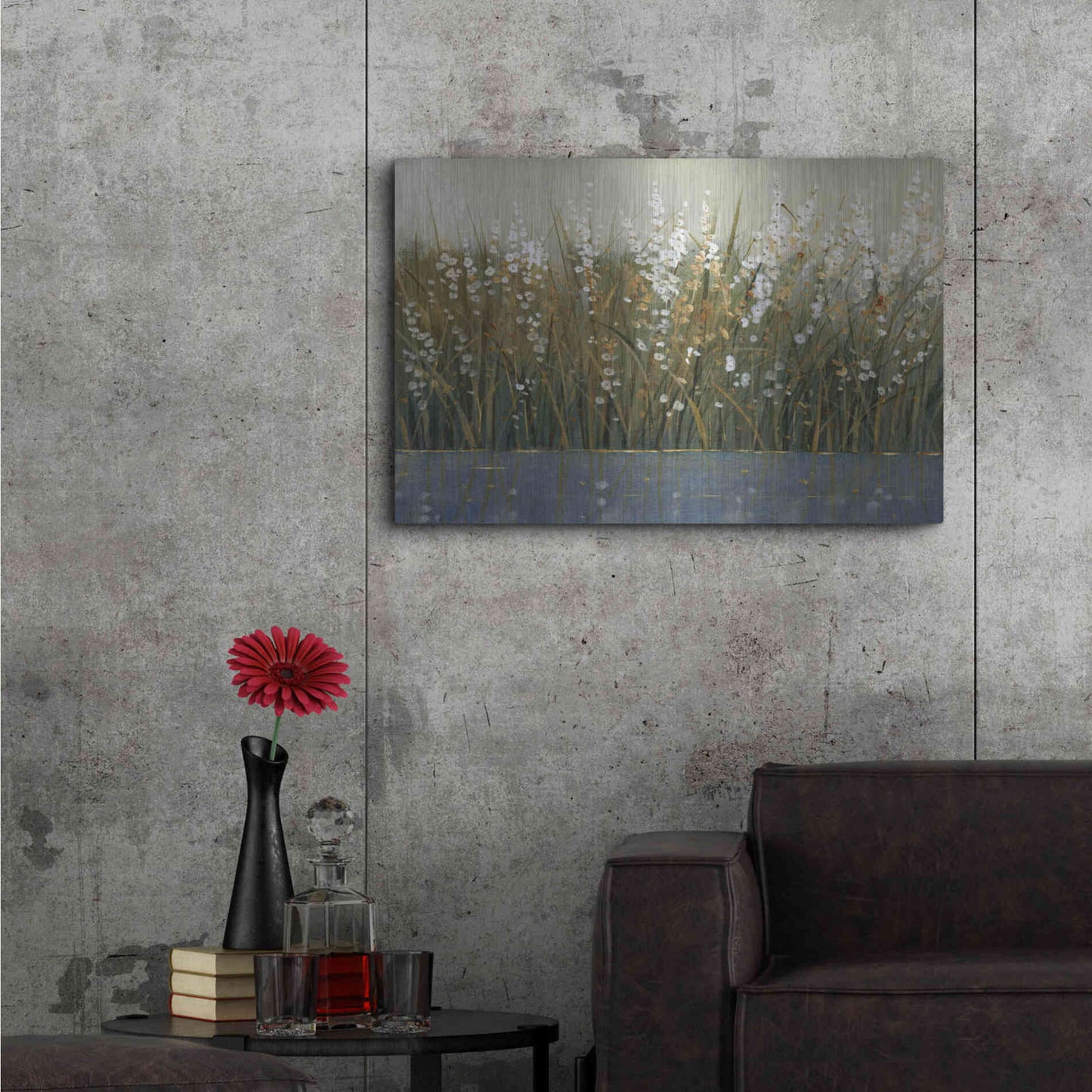 Luxe Metal Art 'By the Tall Grass II' by Tim O'Toole, Metal Wall Art,36x24