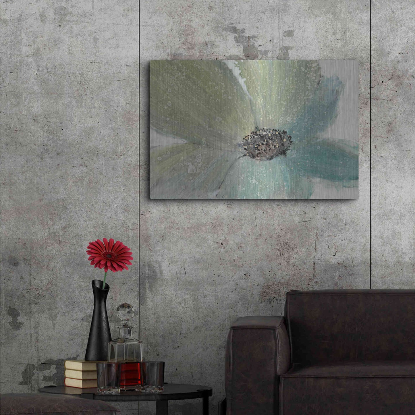 Luxe Metal Art 'Floral Spirit I' by Tim O'Toole, Metal Wall Art,36x24