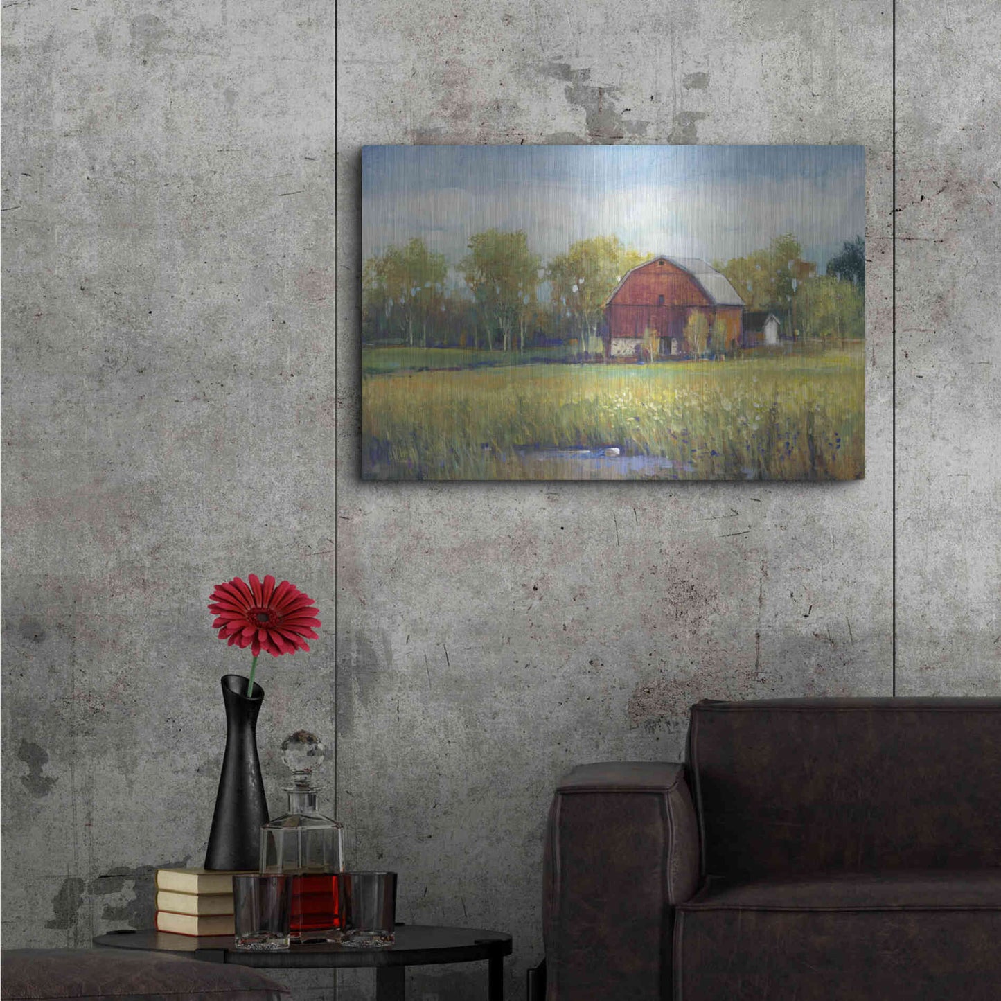 Luxe Metal Art 'Rural America I' by Tim O'Toole, Metal Wall Art,36x24