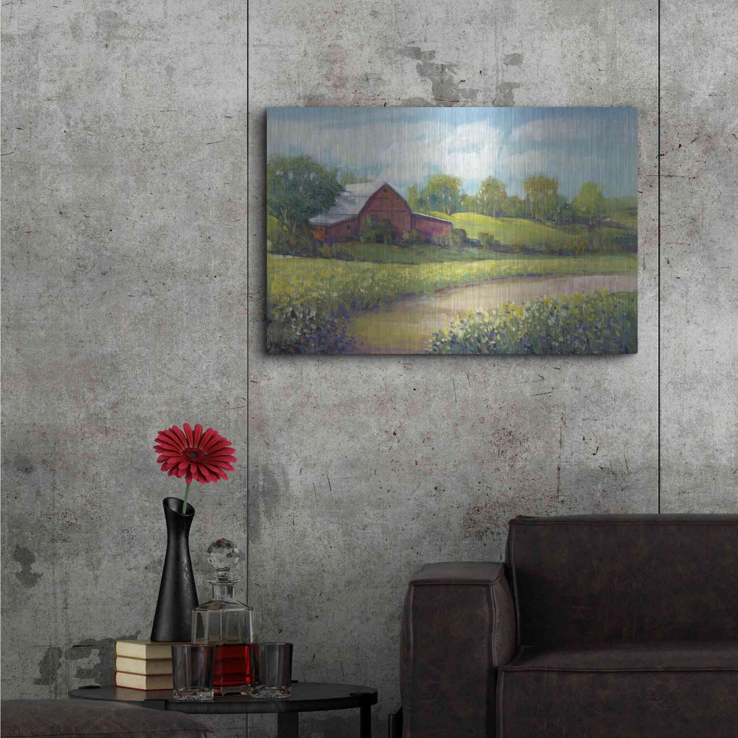 Luxe Metal Art 'Rural America II' by Tim O'Toole, Metal Wall Art,36x24