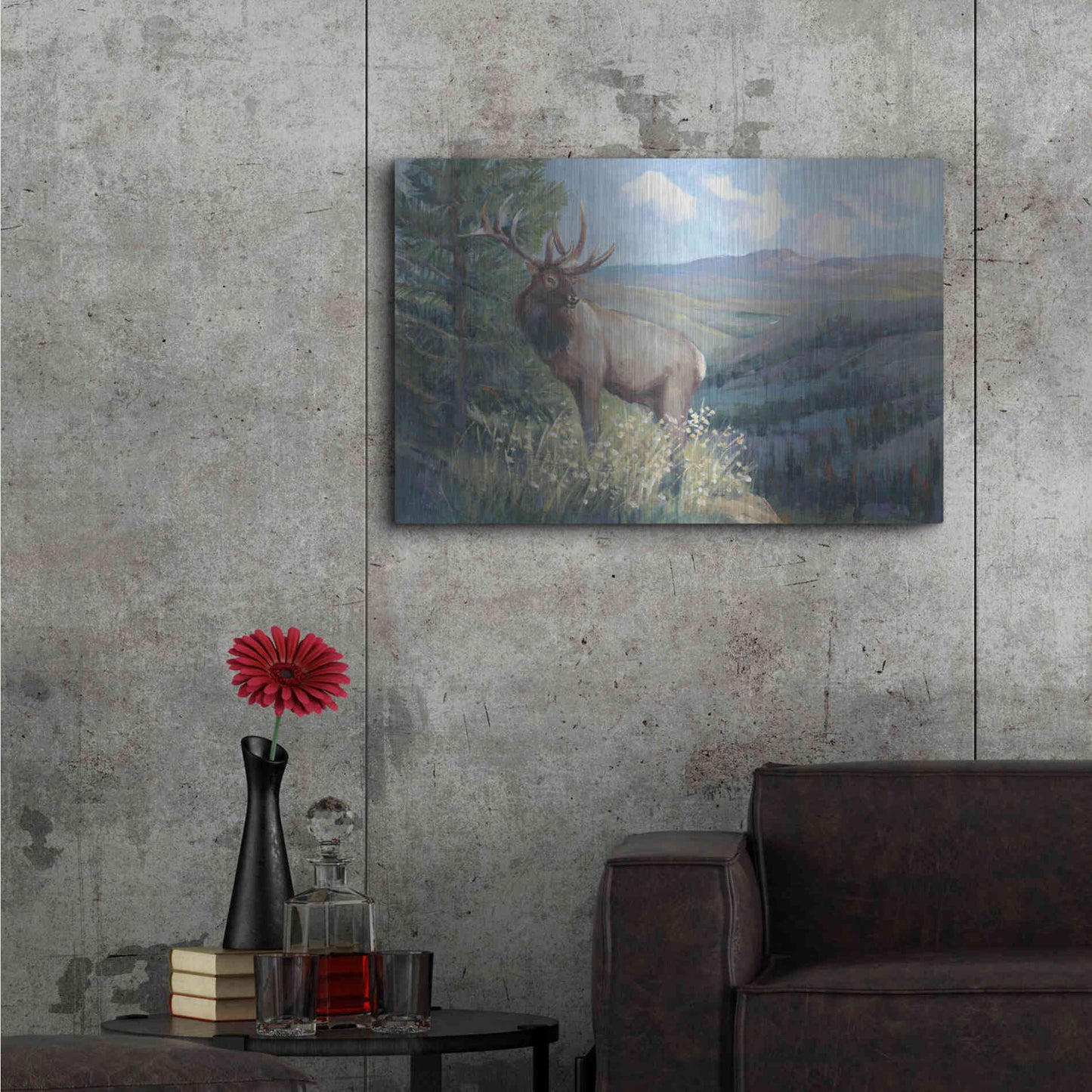 Luxe Metal Art 'View From the Top II' by Tim O'Toole, Metal Wall Art,36x24