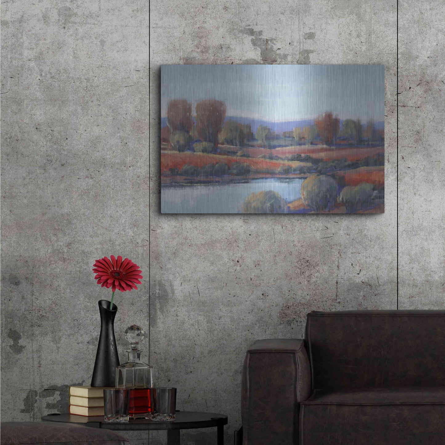 Luxe Metal Art 'Hidden Creek I' by Tim O'Toole, Metal Wall Art,36x24