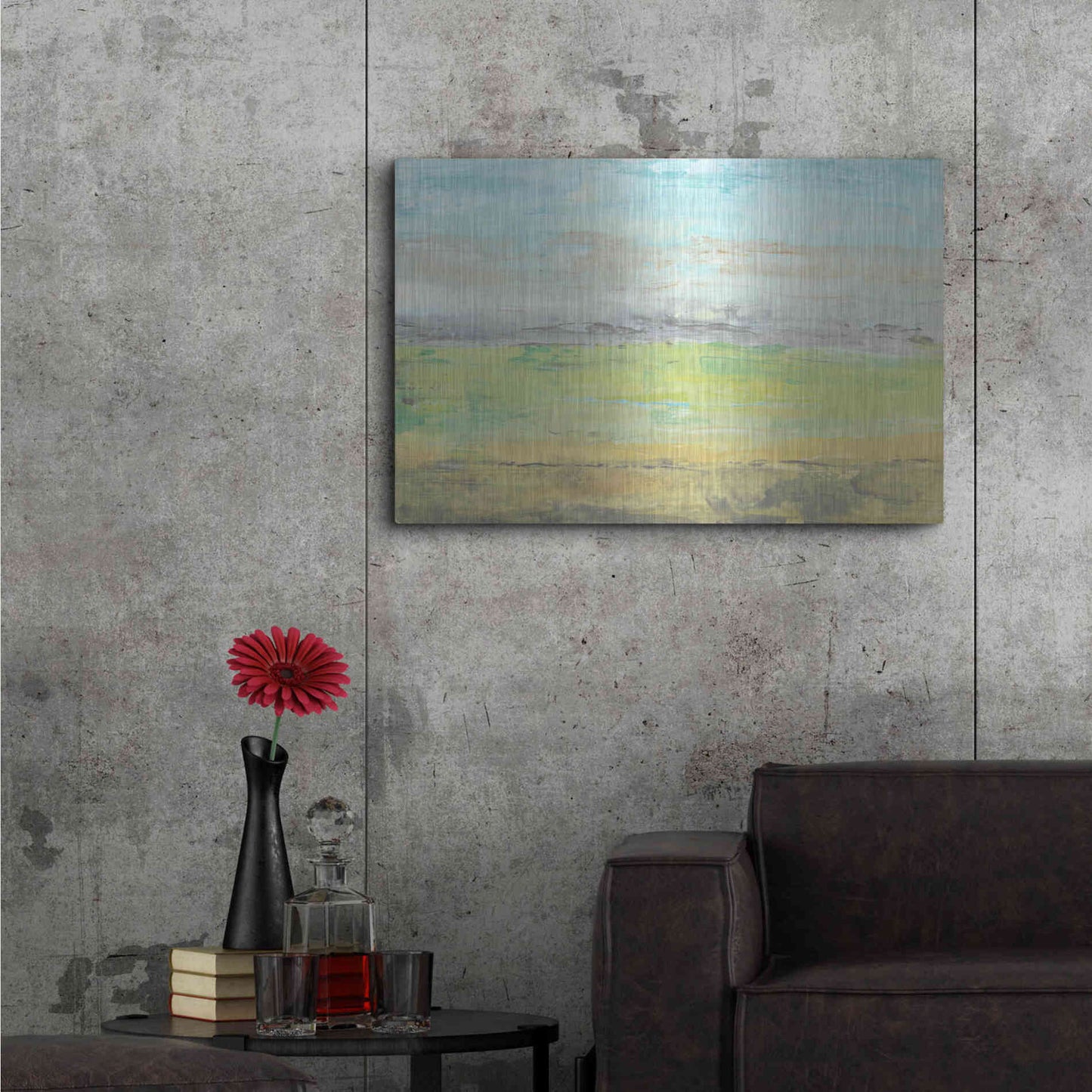 Luxe Metal Art 'Distant Front Range I' by Tim O'Toole, Metal Wall Art,36x24