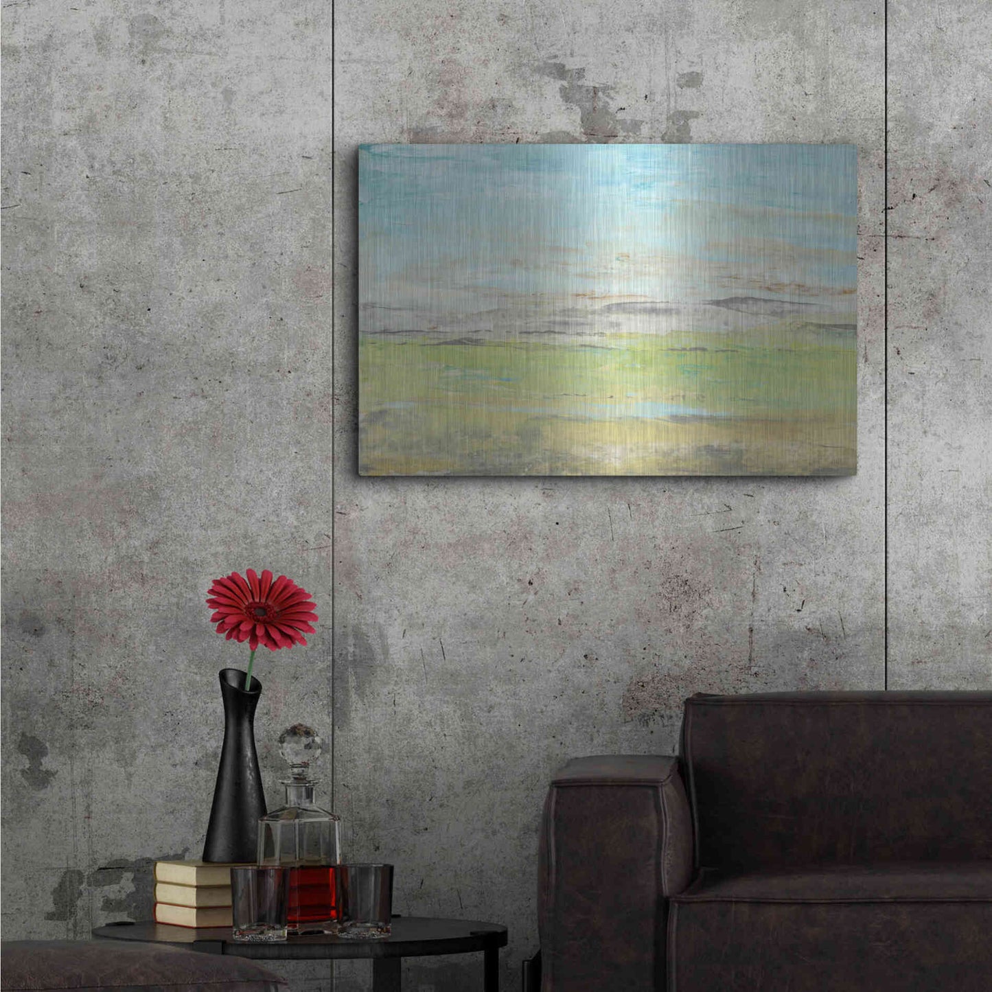 Luxe Metal Art 'Distant Front Range II' by Tim O'Toole, Metal Wall Art,36x24
