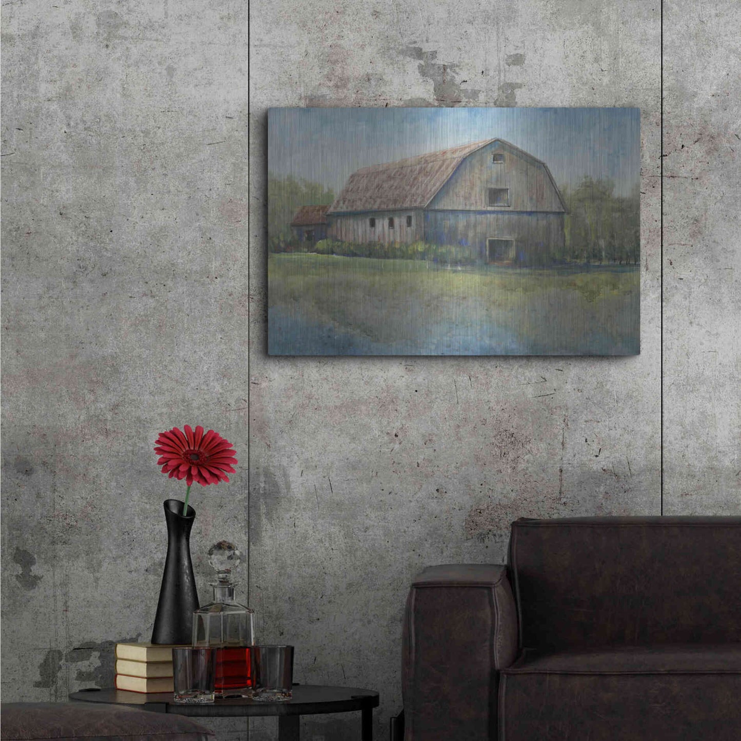 Luxe Metal Art 'Country Life I' by Tim O'Toole, Metal Wall Art,36x24