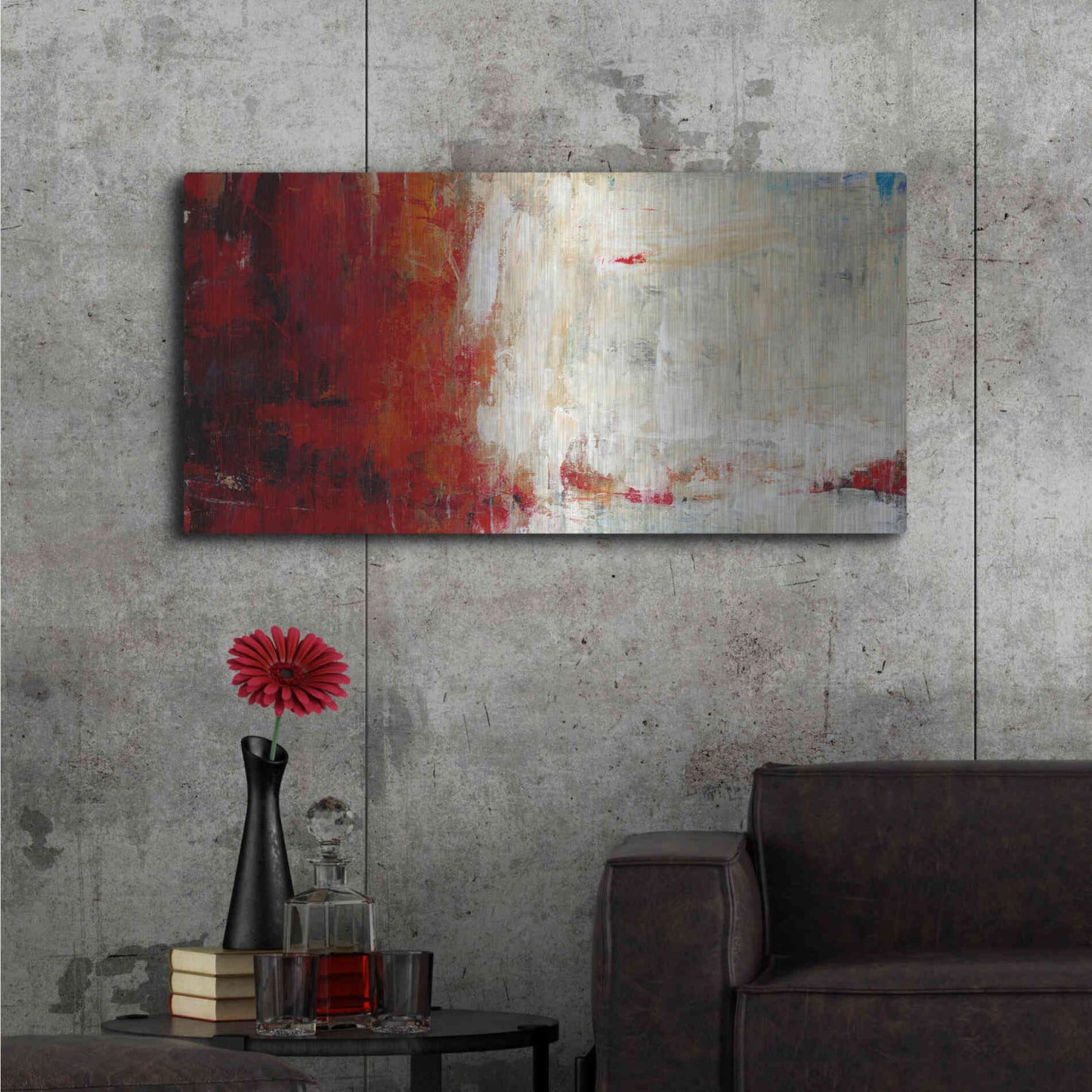 Luxe Metal Art 'Fahrenheit I' by Tim O'Toole, Metal Wall Art,48x24