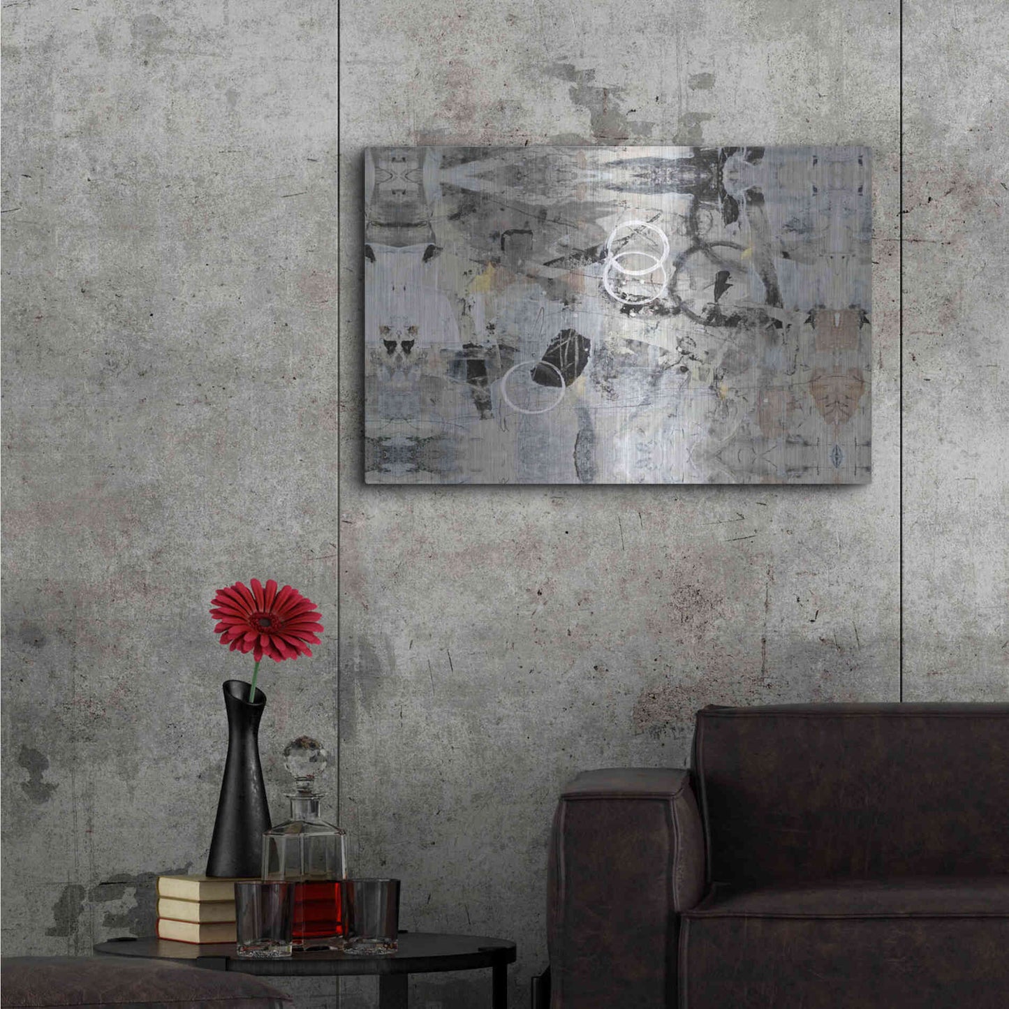 Luxe Metal Art 'Fraction of Time II' by Tim O'Toole, Metal Wall Art,36x24