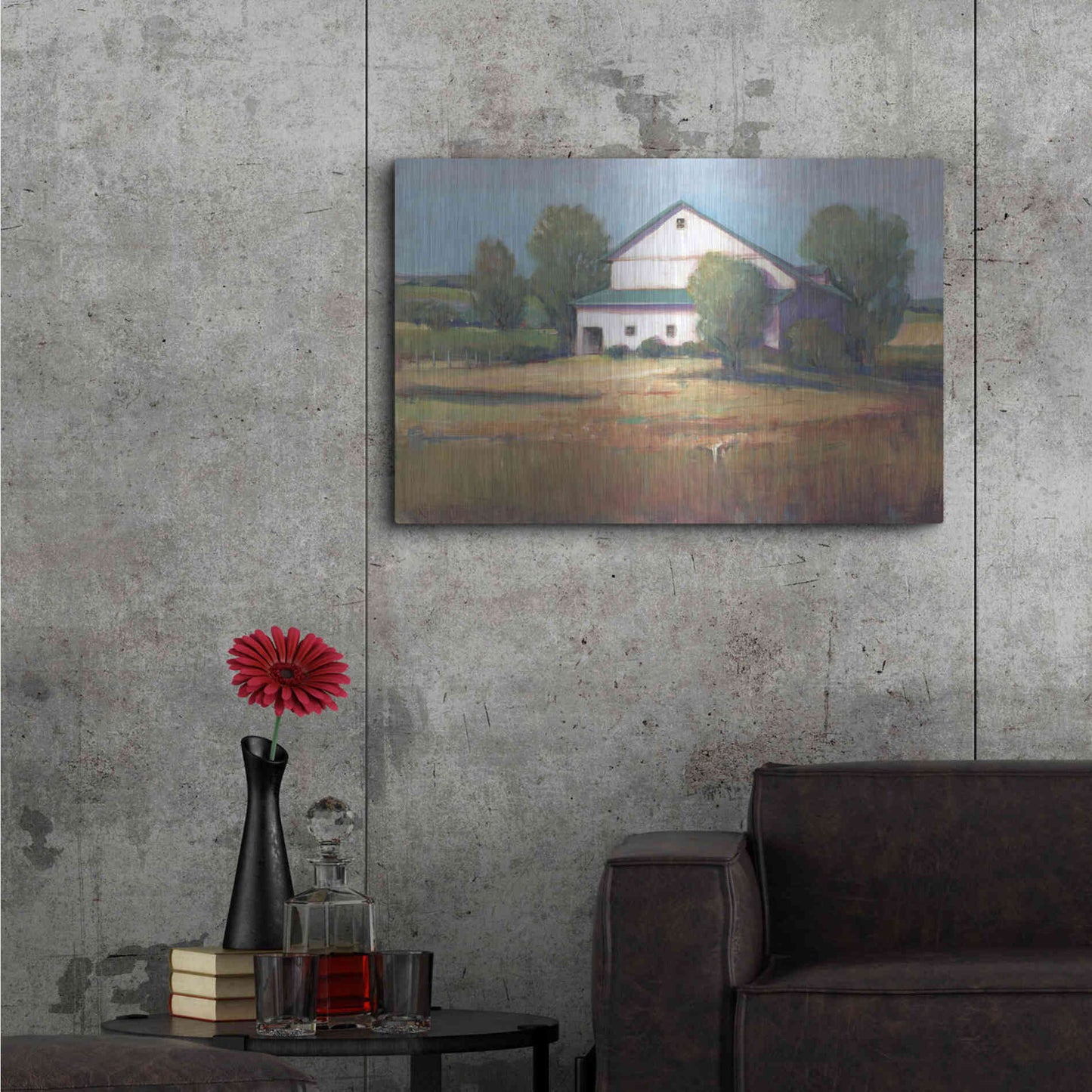 Luxe Metal Art 'Country Barn II' by Tim O'Toole, Metal Wall Art,36x24