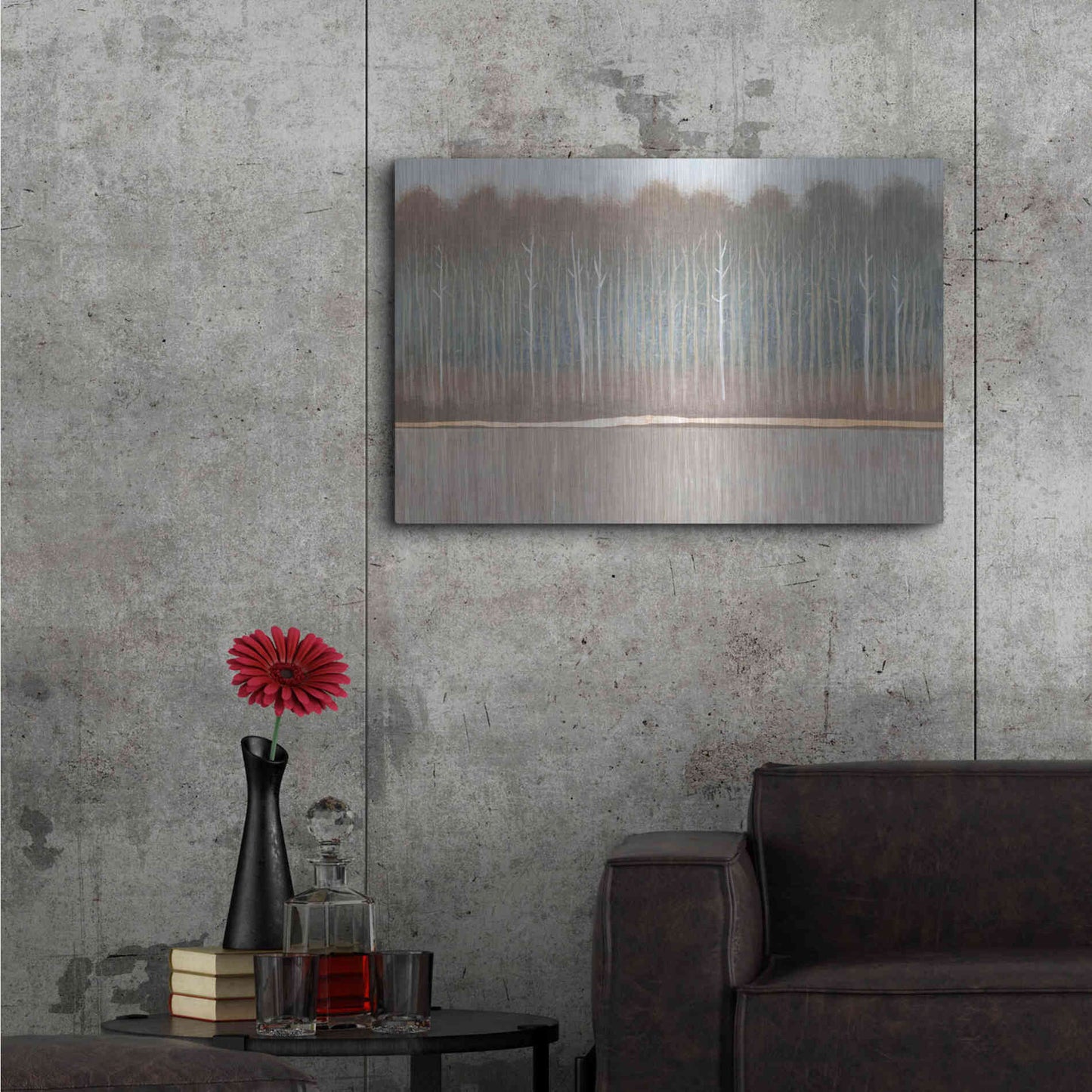 Luxe Metal Art 'Along the River Bank II' by Tim O'Toole, Metal Wall Art,36x24