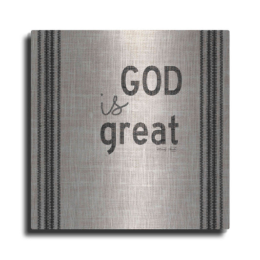 Luxe Metal Art 'God is Great' by Cindy Jacobs, Metal Wall Art