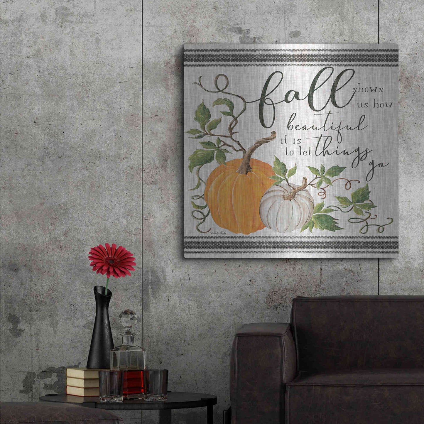 Luxe Metal Art 'Let Things Go' by Cindy Jacobs, Metal Wall Art,36x36