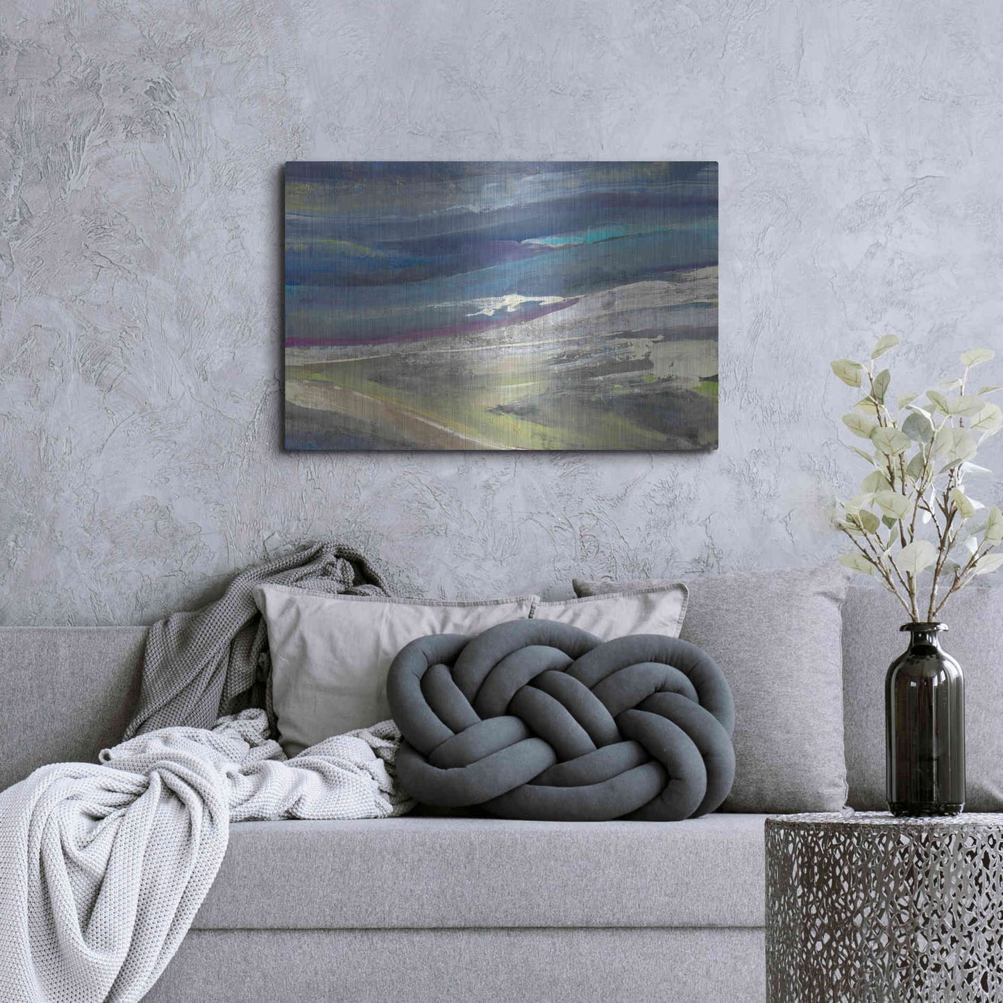 Luxe Metal Art 'Highlands' by Albena Hristova, Metal Wall Art,36x24