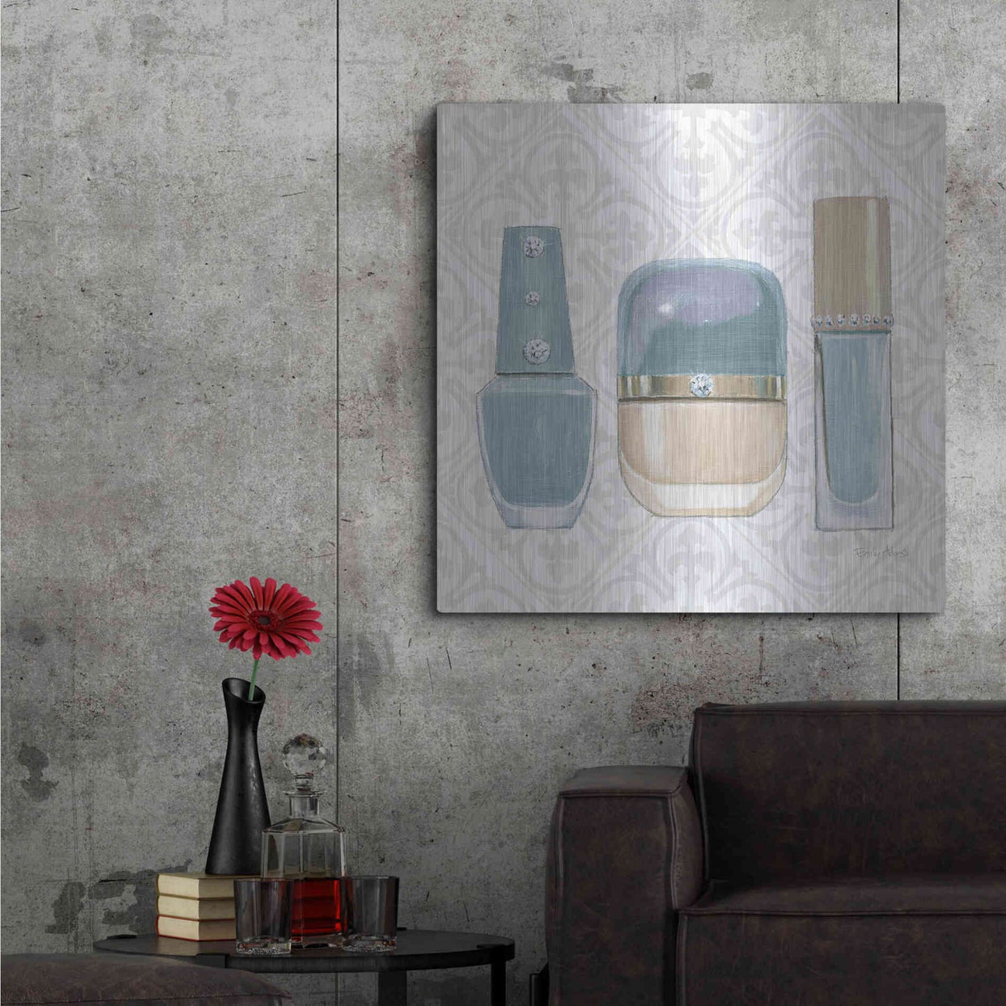 Luxe Metal Art 'Must Have Fashion IV' by Emily Adams, Metal Wall Art,36x36