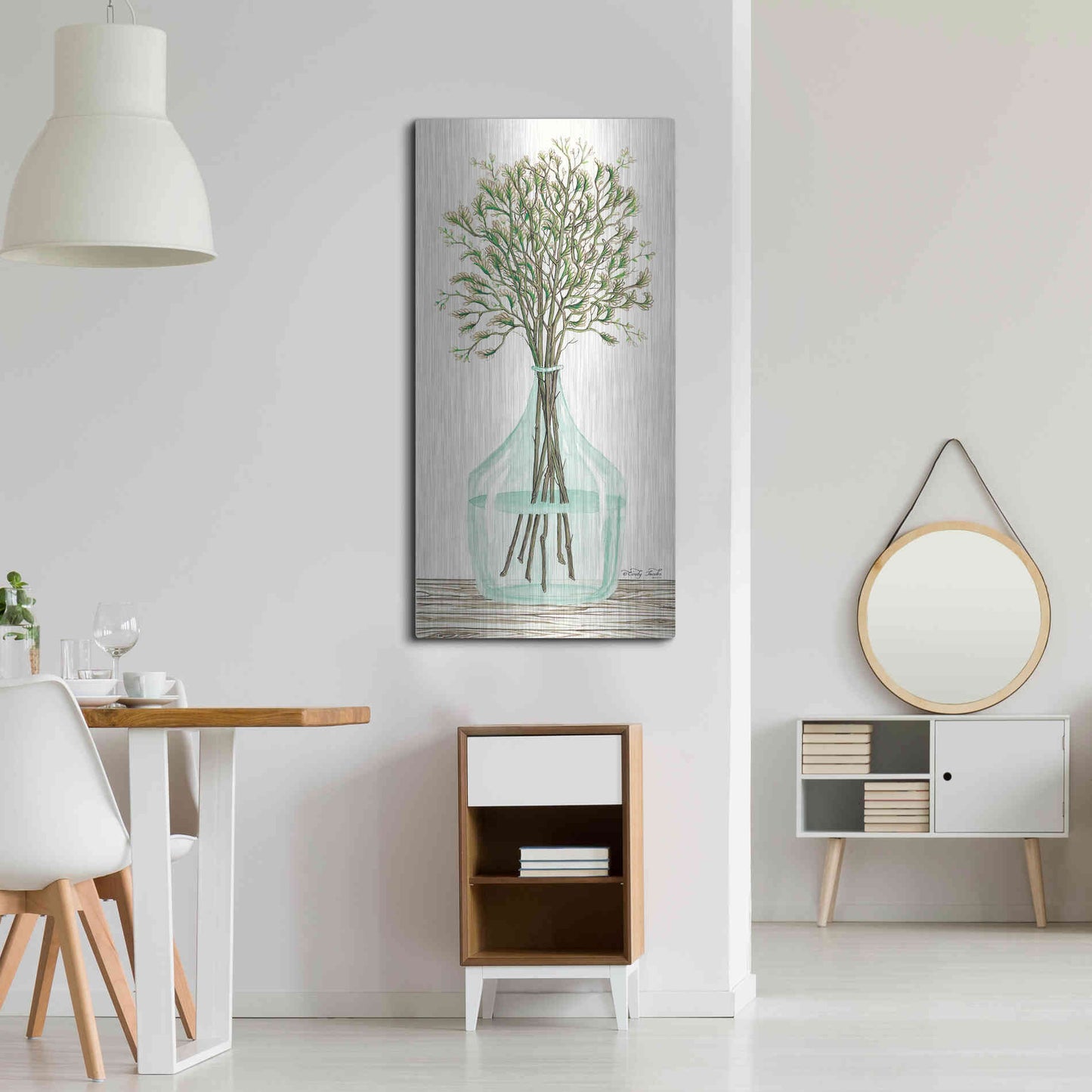 Luxe Metal Art 'Summer Blooms' by Cindy Jacobs, Metal Wall Art,24x48