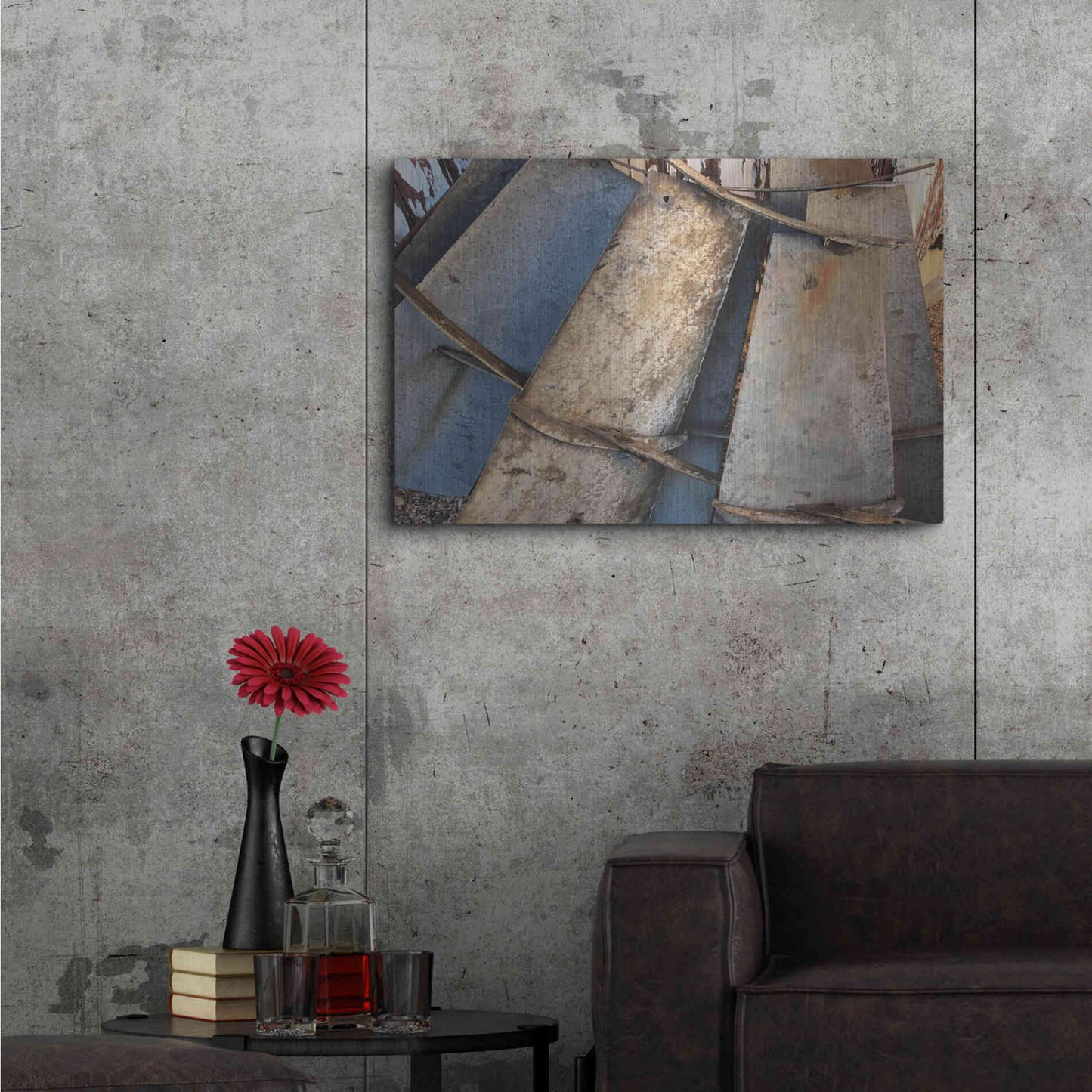 Luxe Metal Art 'Windmill Blades' by Cindy Jacobs, Metal Wall Art,36x24
