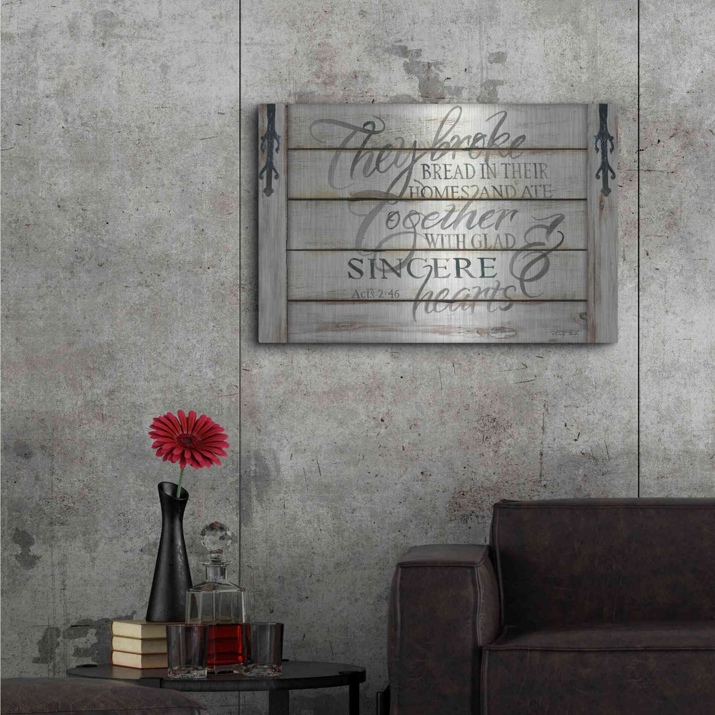 Luxe Metal Art 'They Broke Break' by Cindy Jacobs, Metal Wall Art,36x24