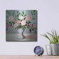 Luxe Metal Art 'Spring Florals 1' by Marisa Anon, Metal Wall Art,12x12