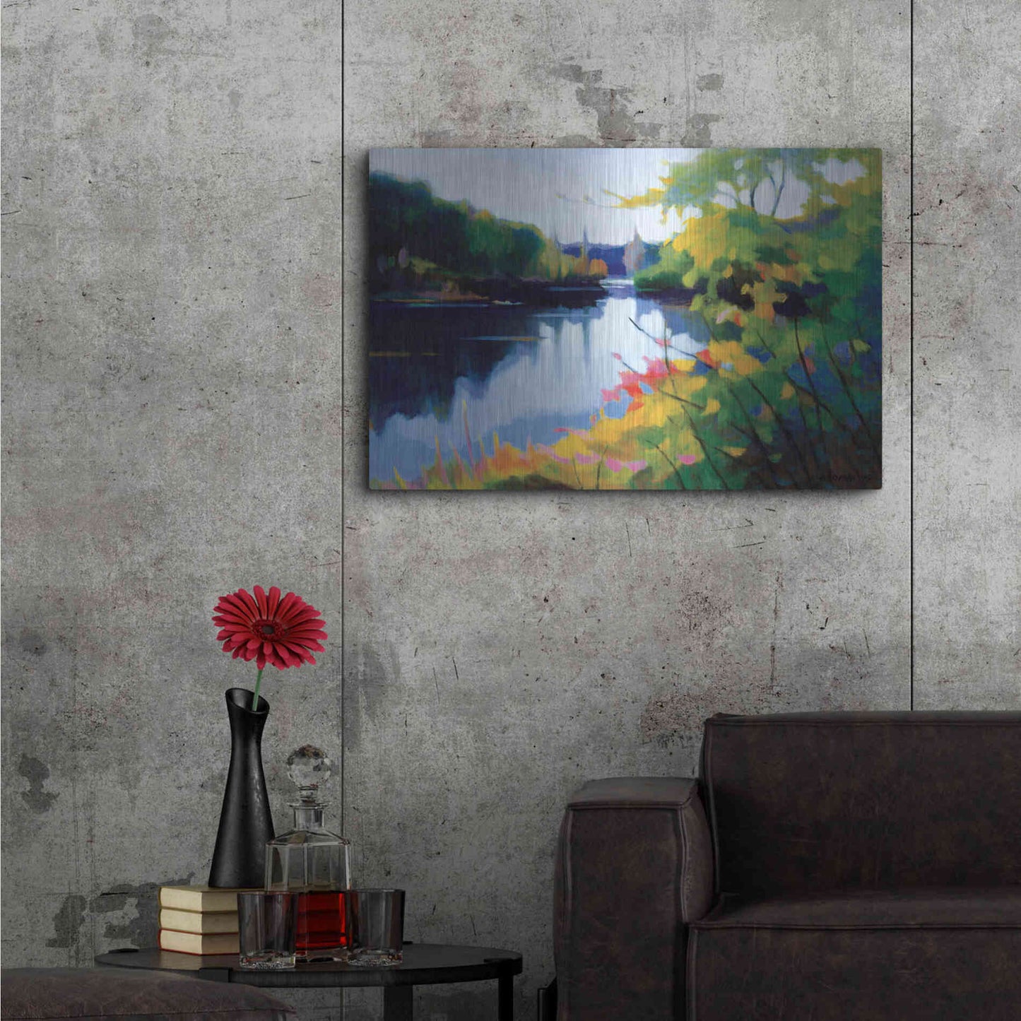 Luxe Metal Art 'Morning Light' by Tadashi Asoma, Metal Wall Art,36x24
