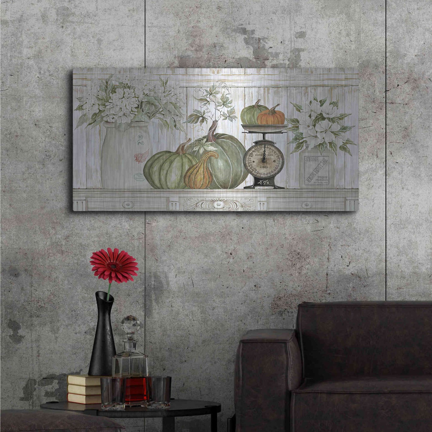Luxe Metal Art 'Kitchen Harvest' by Cindy Jacobs, Metal Wall Art,48x24