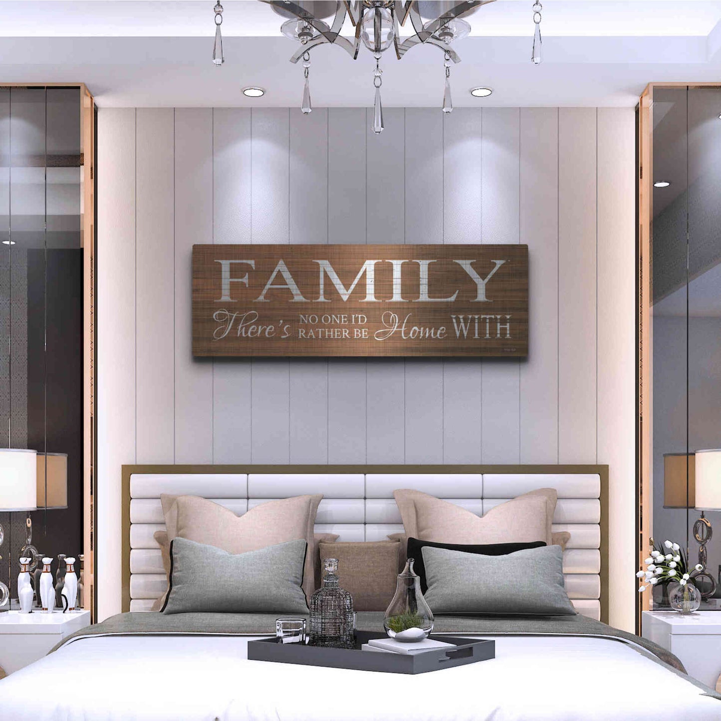 Luxe Metal Art 'Family Sign' by Cindy Jacobs, Metal Wall Art,48x16