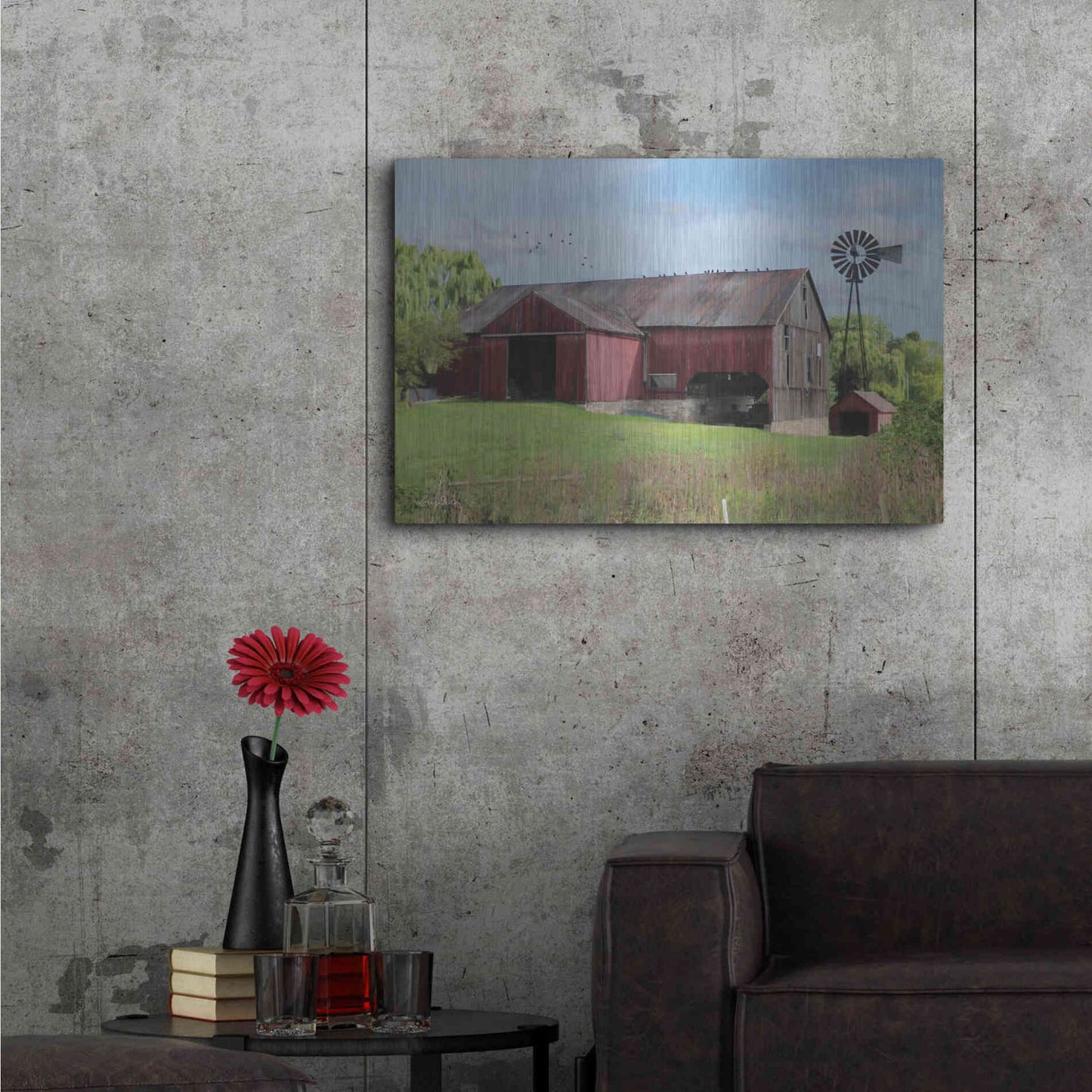 Luxe Metal Art 'Summer in Pennsylvania' by Lori Deiter, Metal Wall Art,36x24