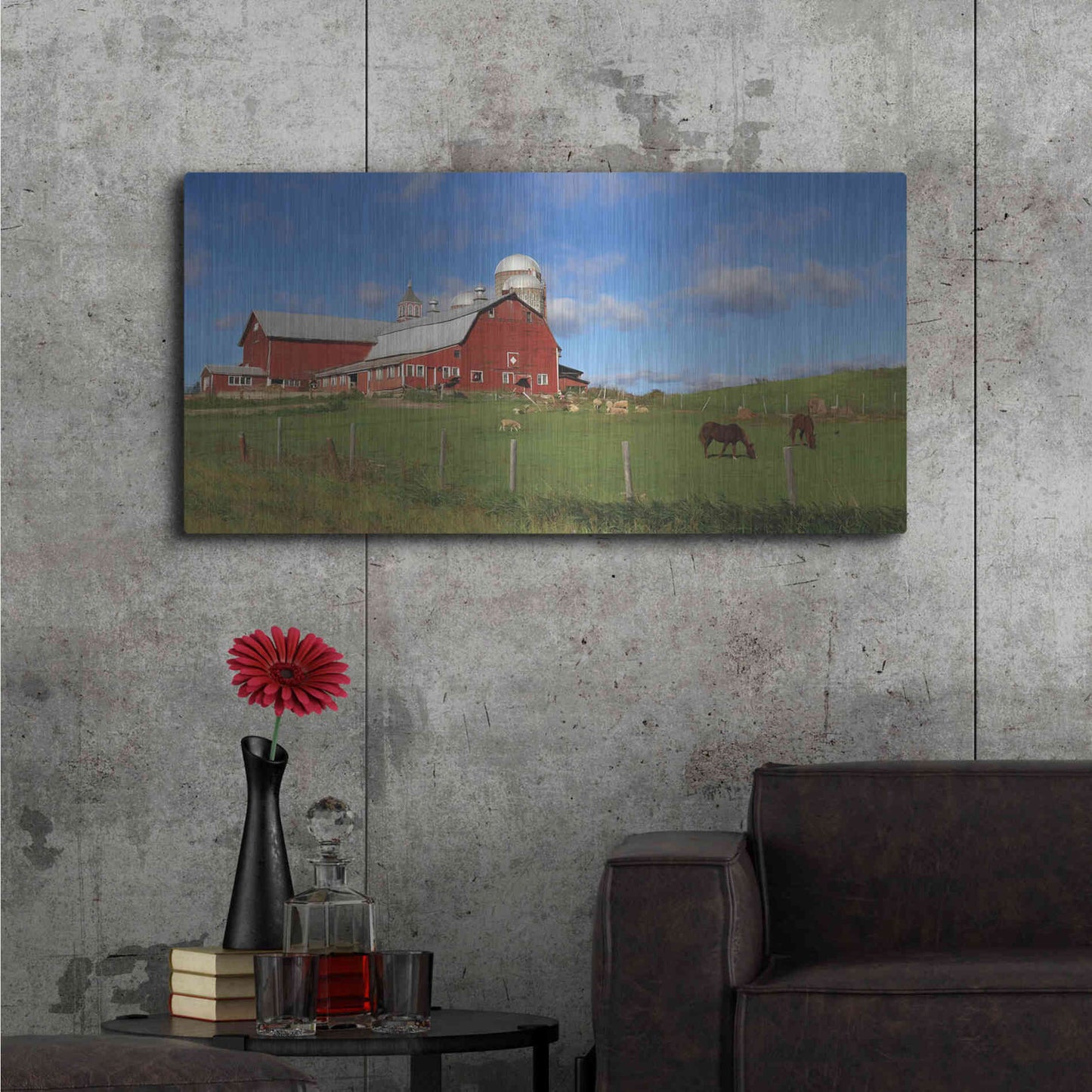 Luxe Metal Art 'A Perfect Day' by Lori Deiter, Metal Wall Art,48x24