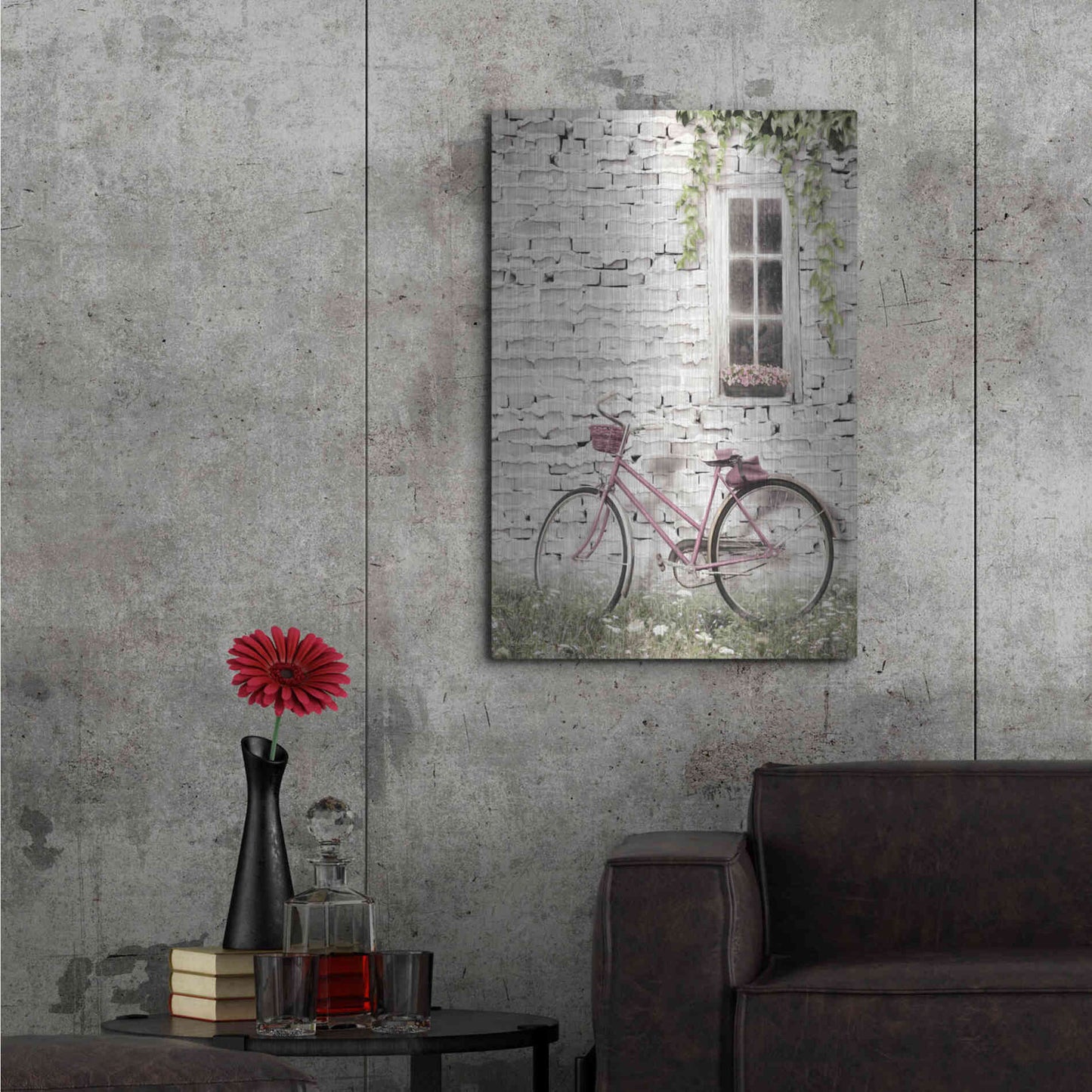 Luxe Metal Art 'Ready for a Bike Ride' by Lori Deiter, Metal Wall Art,24x36