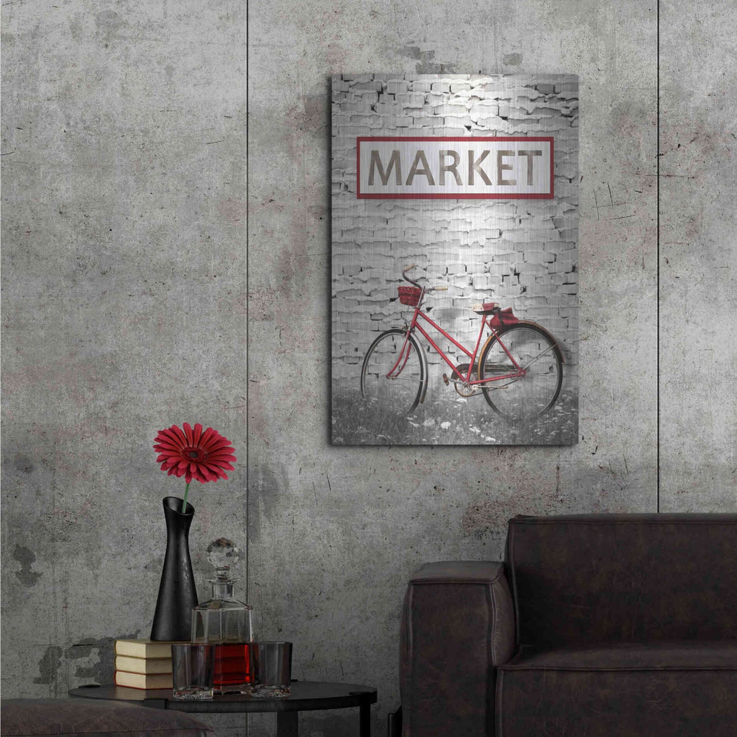 Luxe Metal Art 'At the Market' by Lori Deiter, Metal Wall Art,24x36