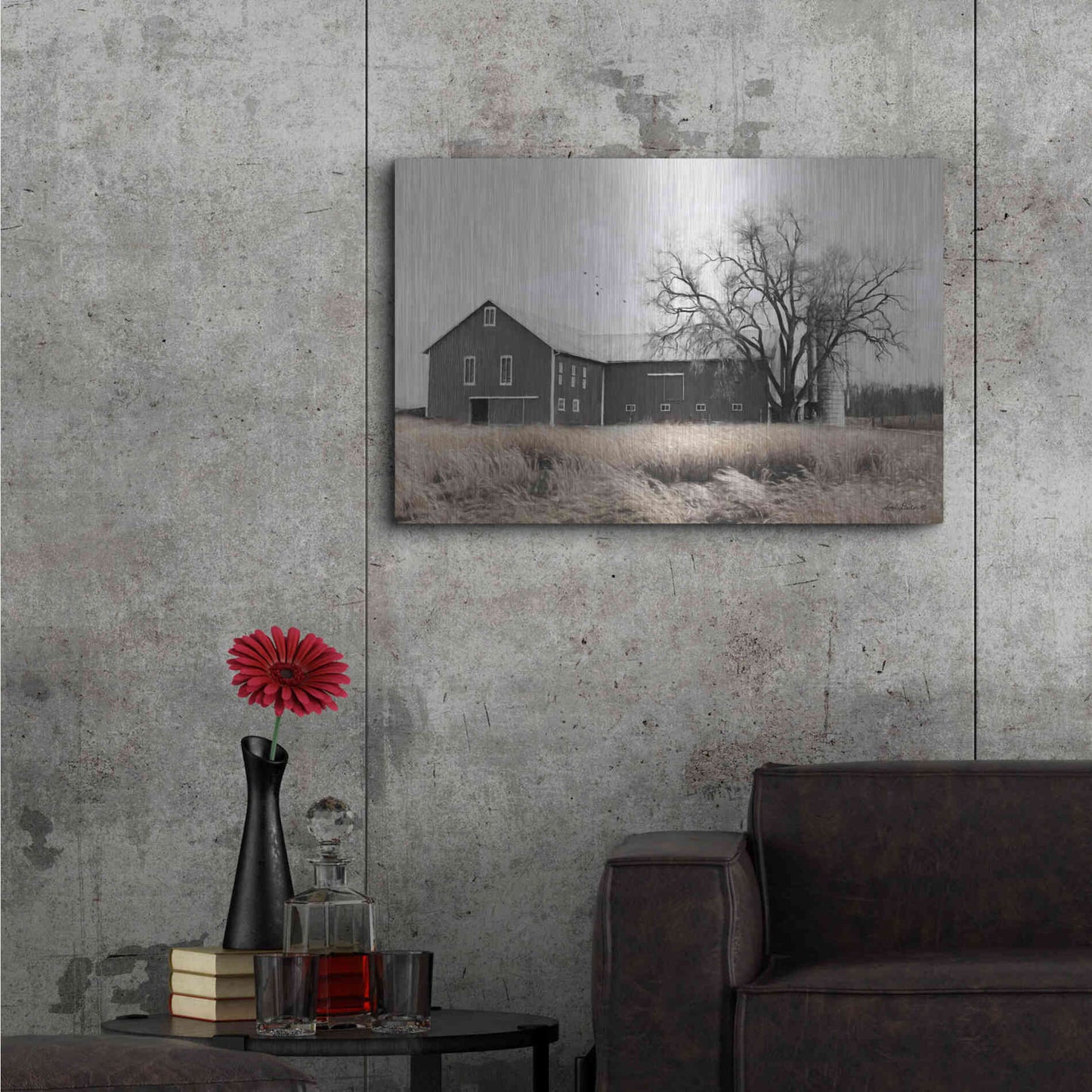 Luxe Metal Art 'Ohio Fields II' by Lori Deiter, Metal Wall Art,36x24