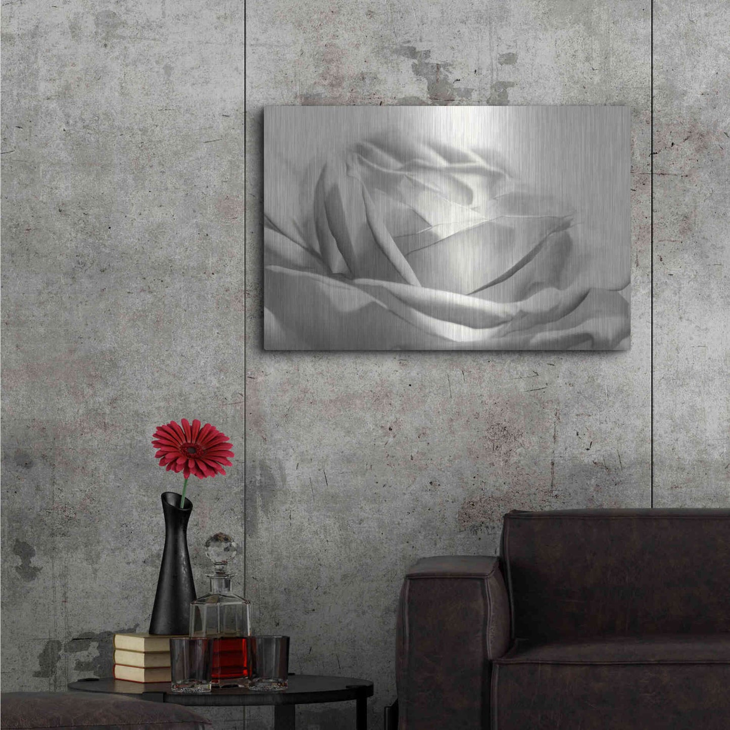 Luxe Metal Art 'Rose III' by Lori Deiter, Metal Wall Art,36x24