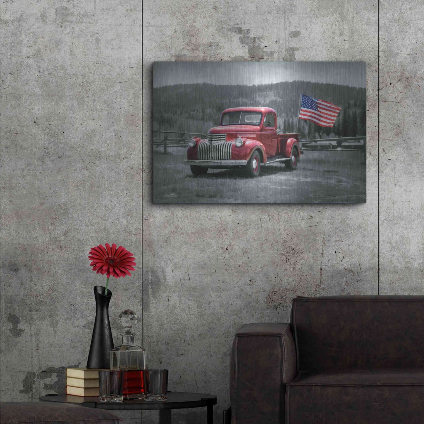 Luxe Metal Art 'American Made II' by Lori Deiter Metal Wall Art,36x24