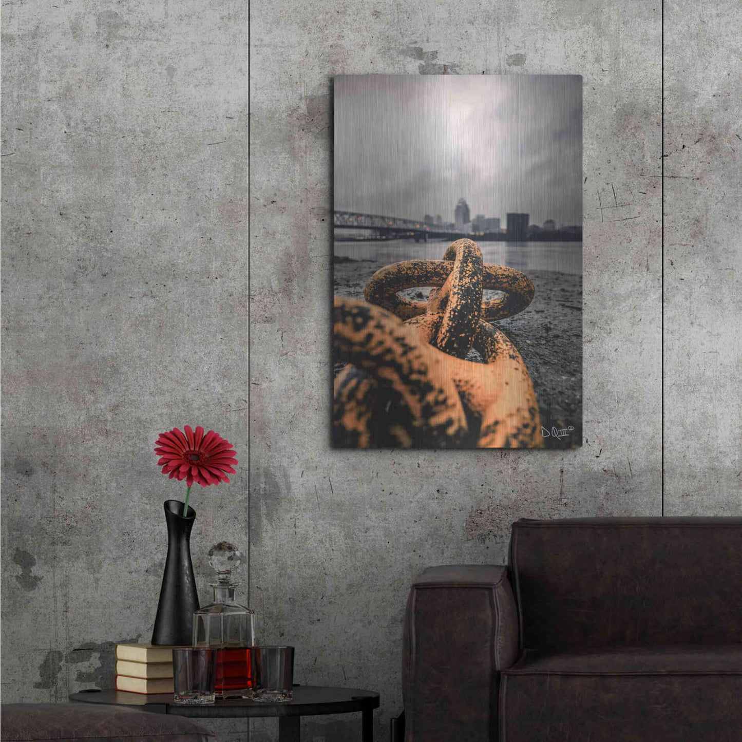 Luxe Metal Art 'Don't Break' by Donnie Quillen Metal Wall Art,24x36