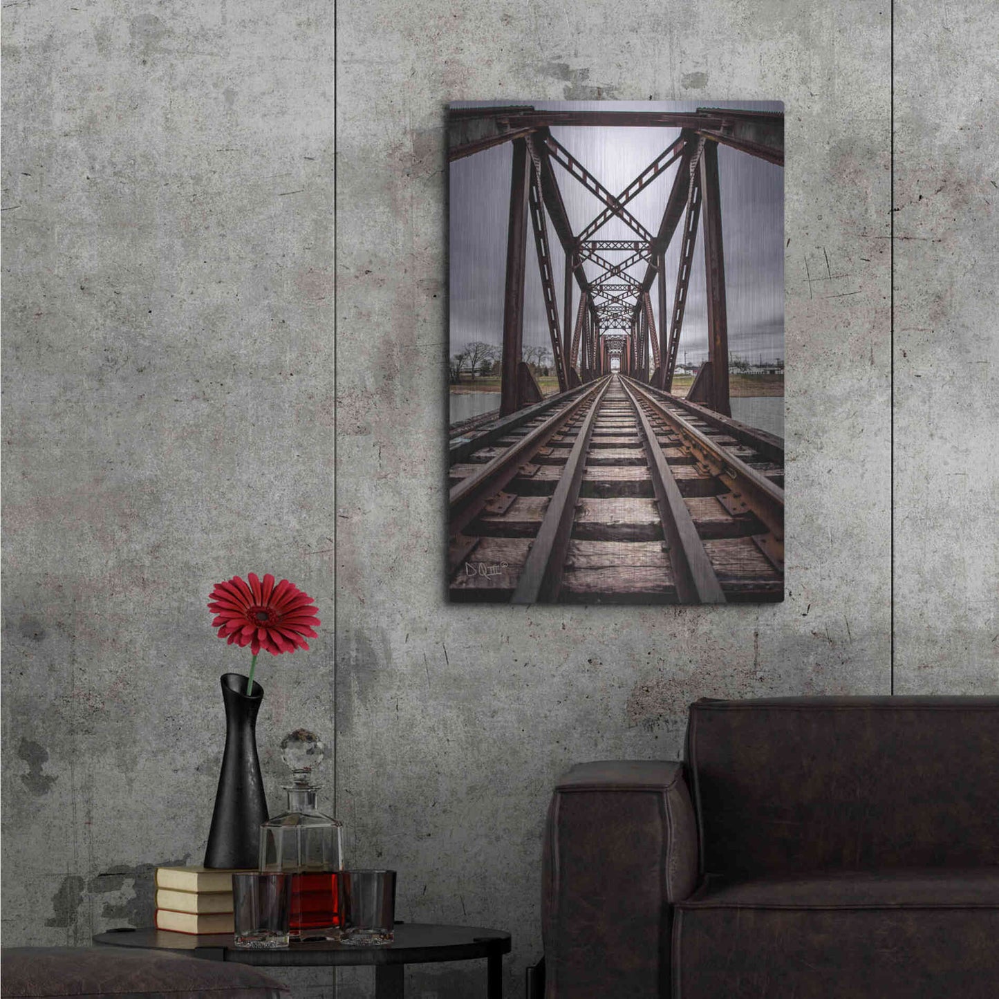 Luxe Metal Art 'Take the Detour' by Donnie Quillen Metal Wall Art,24x36
