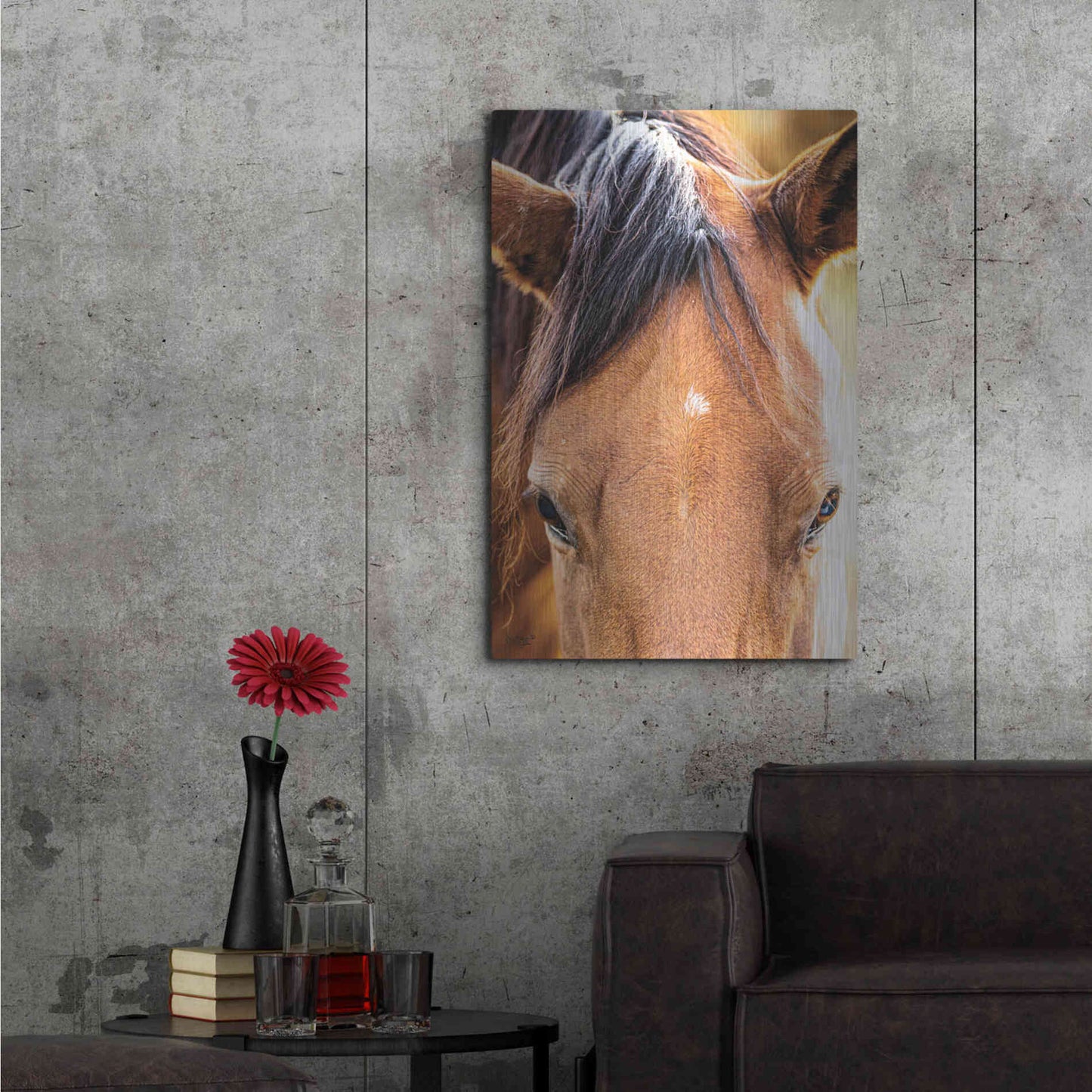 Luxe Metal Art 'Soft Brown' by Donnie Quillen Metal Wall Art,24x36