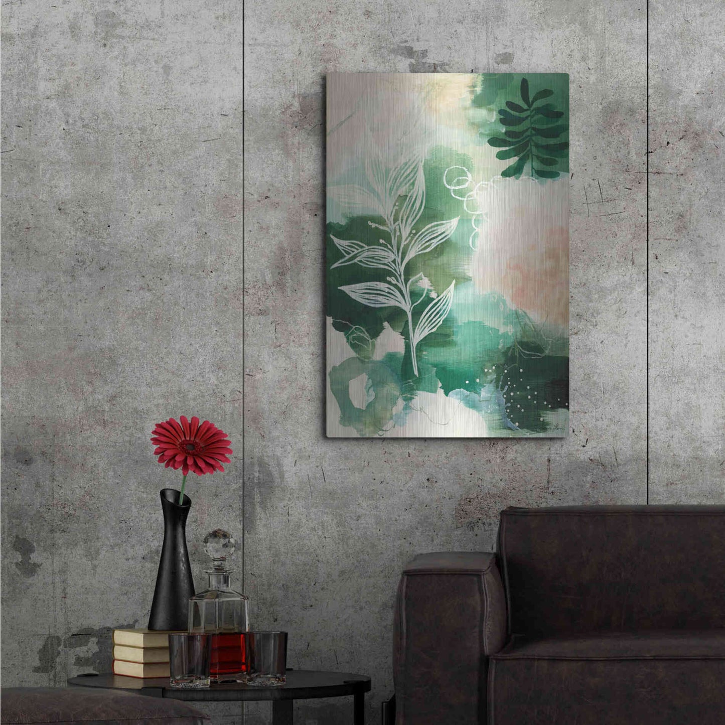Luxe Metal Art 'Nature Story I' by Laura Horn, Metal Wall Art,24x36